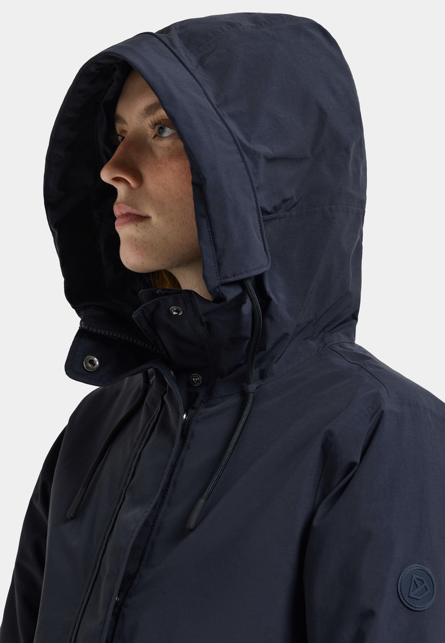 Didriksons Parka Damen Übergangsjacke Mantel Wasserdicht NEA mit Kapuze mit Taschen – Bild 5 von 5