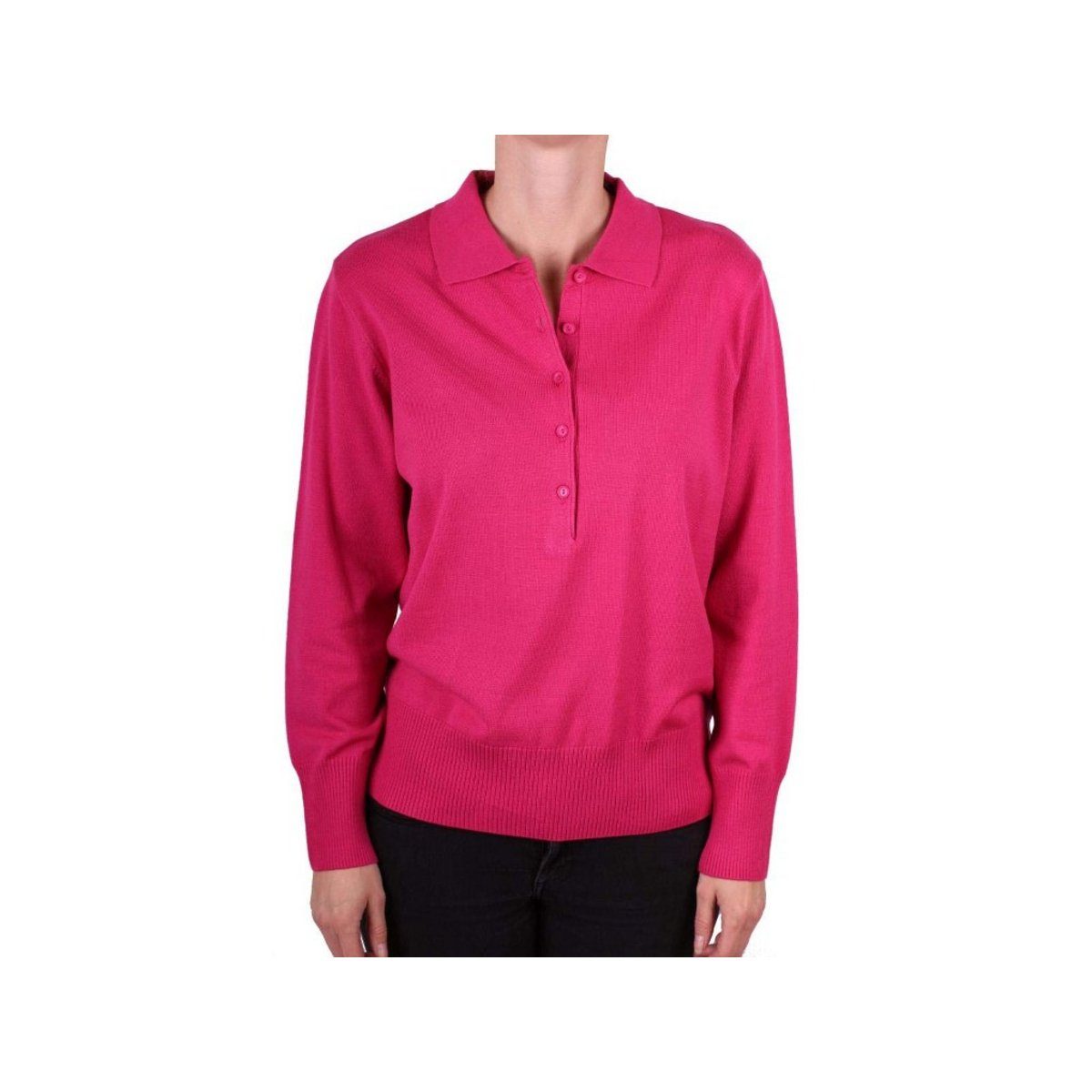 Rabe Strickjacke fuchsia regular fit (1-tlg)