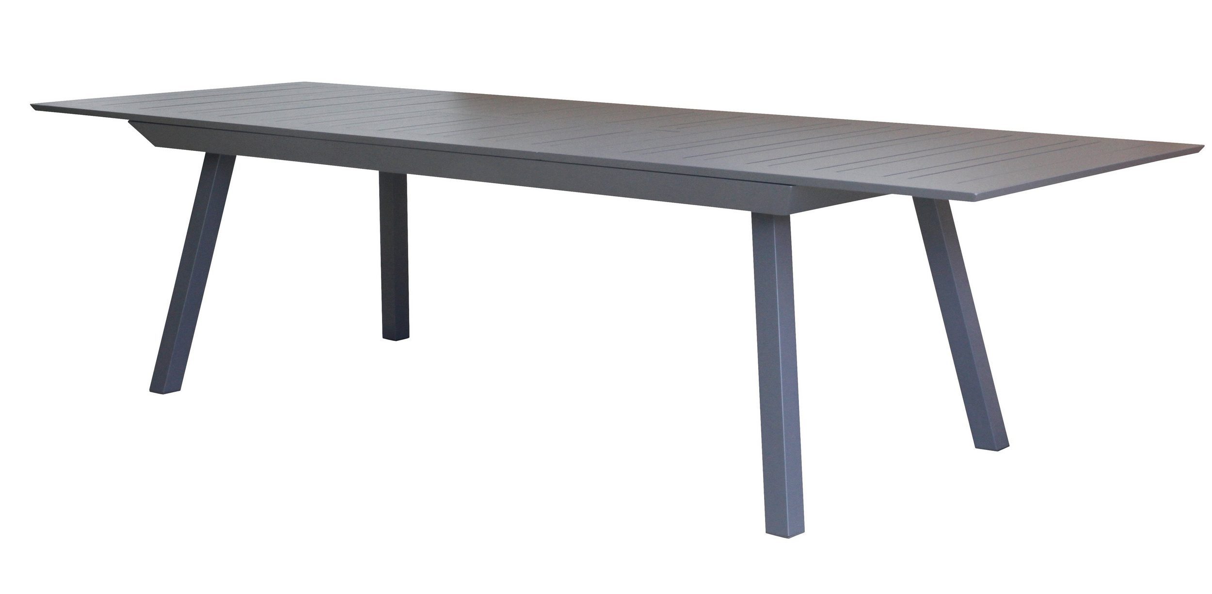 Gardissimo Gartentisch Estabulo anthrazit, 172/243 x 100 cm Ausziehtisch (Ausziehtisch, 1-St., 1 Tisch), Voll-Aluminium ausziehbar wetterfest