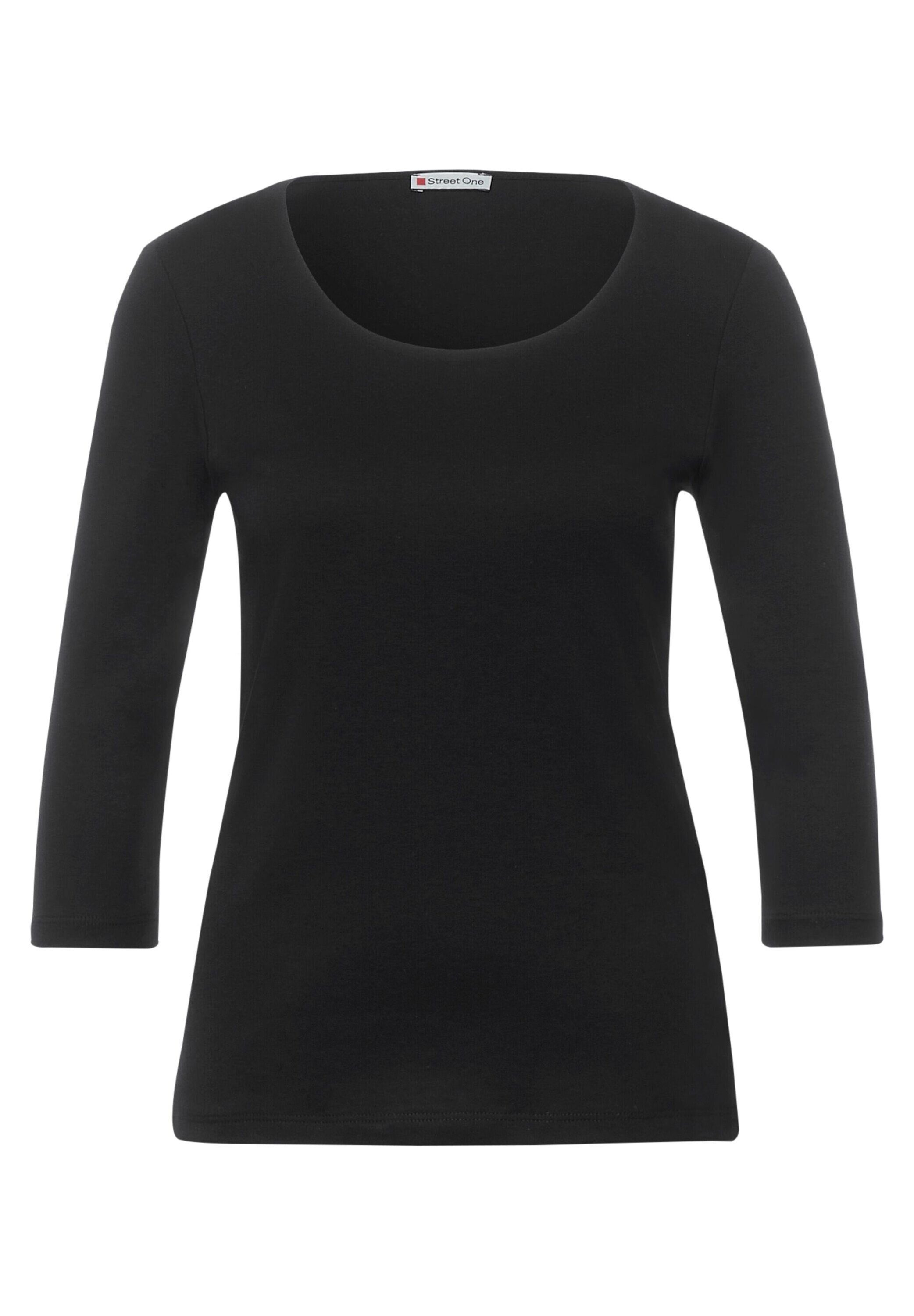 Weiteres Pania T-Shirt black (1-tlg) Plain/ohne Details ONE Detail, STREET