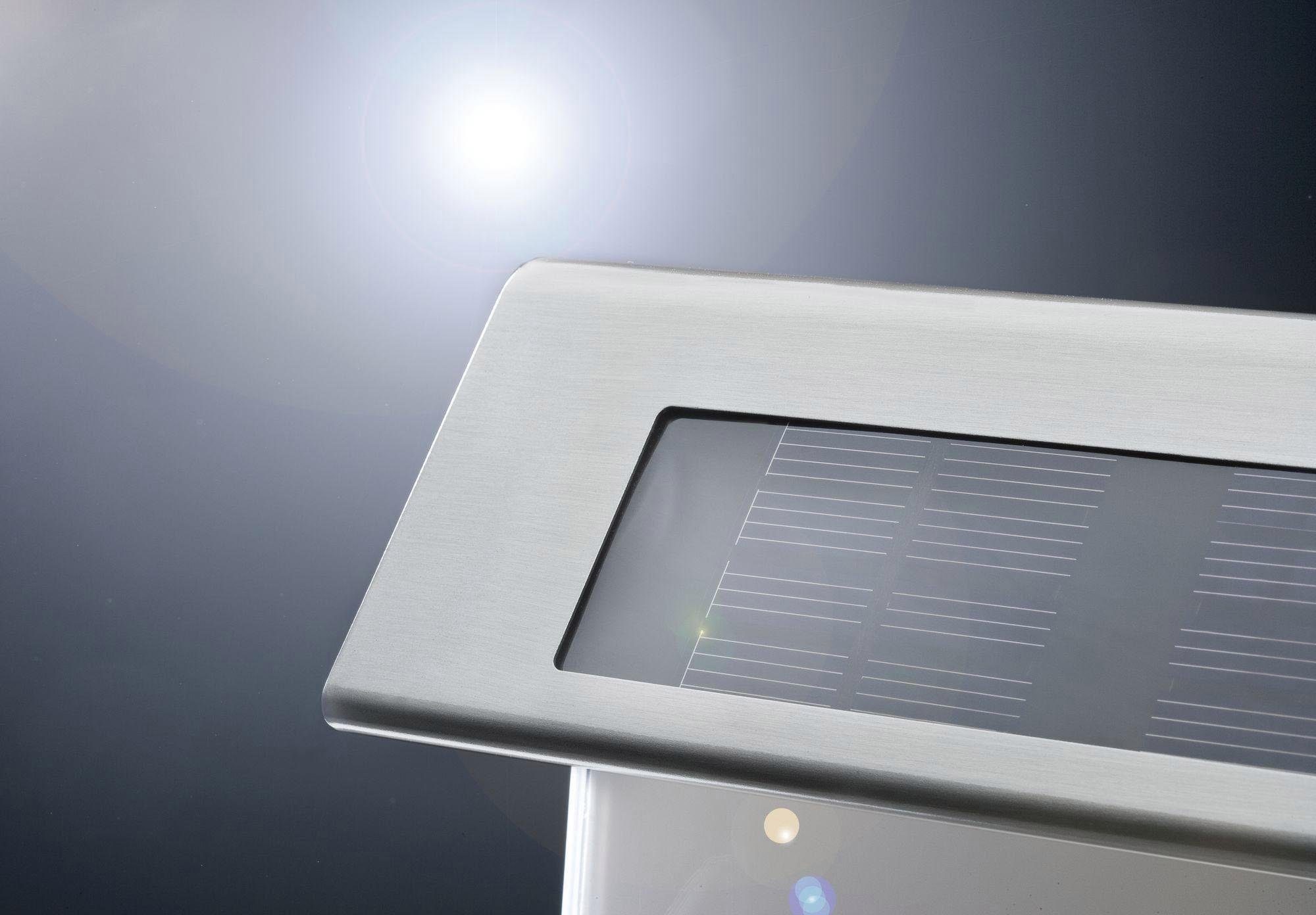 Paulmann LED Außen-Wandleuchte Hausnummer, fest LED-Modul LED integriert, Warmweiß, Tageslichtsensor