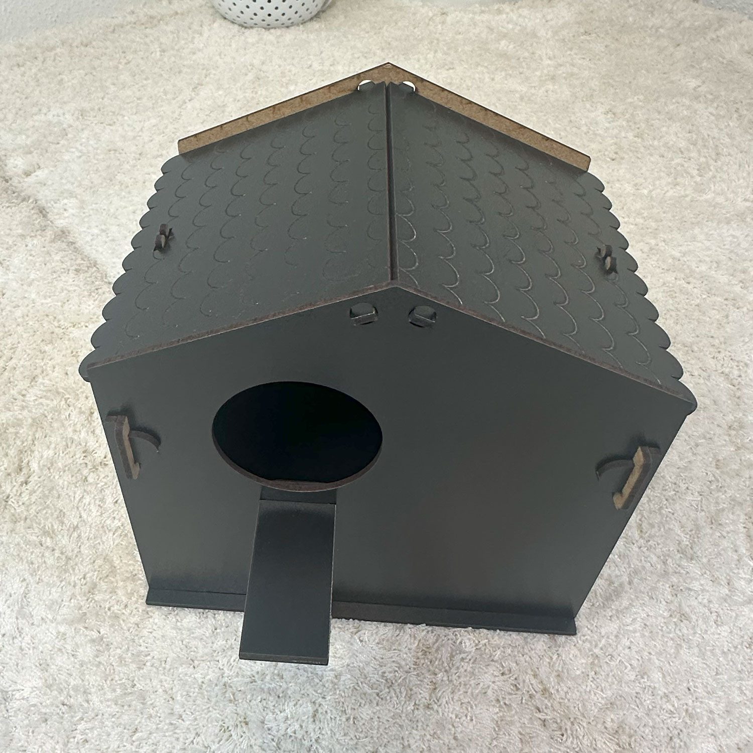 Jungengel Vogelhaus Nistkasten Stecksystem Holz für Wellensittiche & Finken Vogelhäuschen, Einfacher Aufbau, Robust & Langlebig, 100% Holz, Ideal kleine Vögel