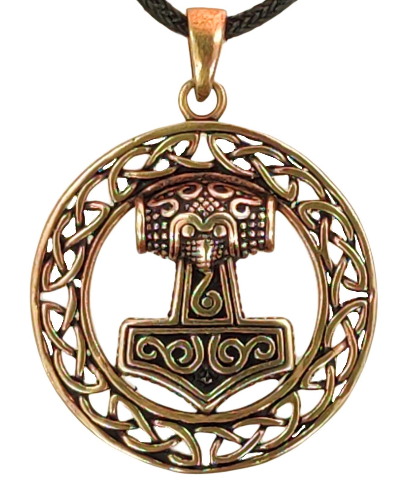 Kettenanhänger Thorshammer Thorhammer Thor Wikinger Odin Hammer Wikinger Bronze