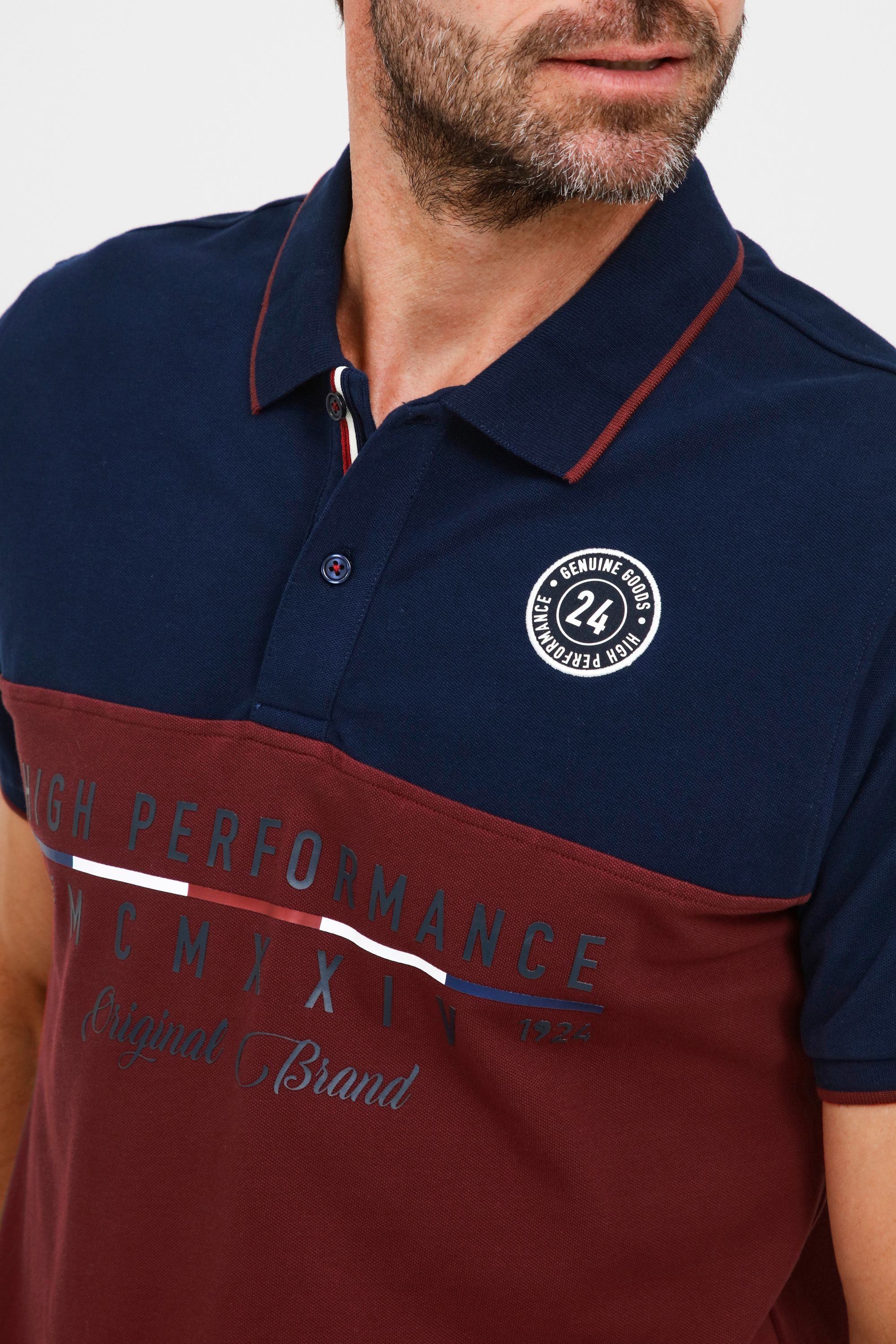 FQ1924 Poloshirt FQReynir Klassisches Poloshirt mit modernem Print