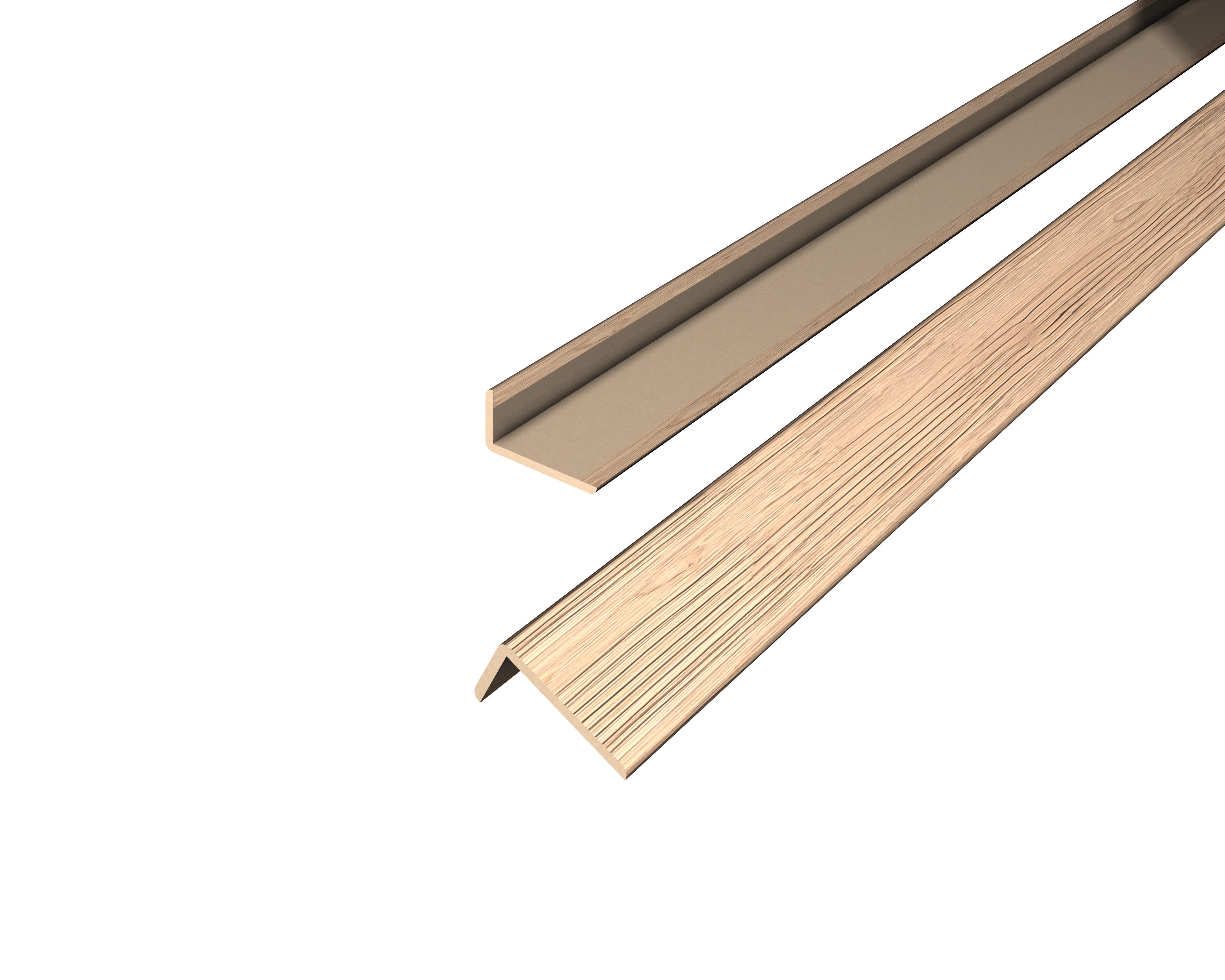 EGGER Abschlussleiste Winkelleiste Decowall WL006 Namur Fichte hell, Kleben günstig online kaufen