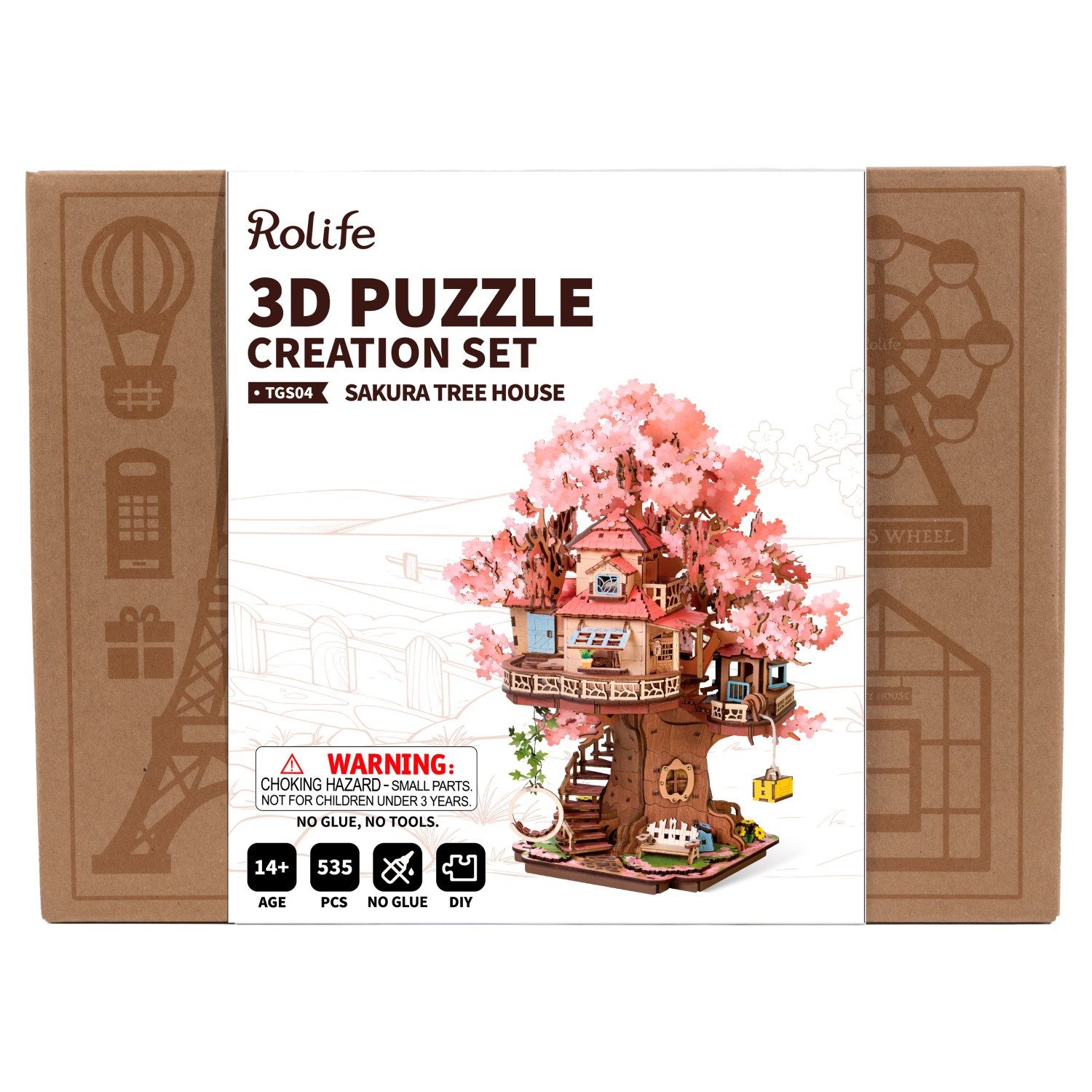ROLIFE 3D-Puzzle Sakura Tree House / Baumhaus, 535 Puzzleteile günstig online kaufen