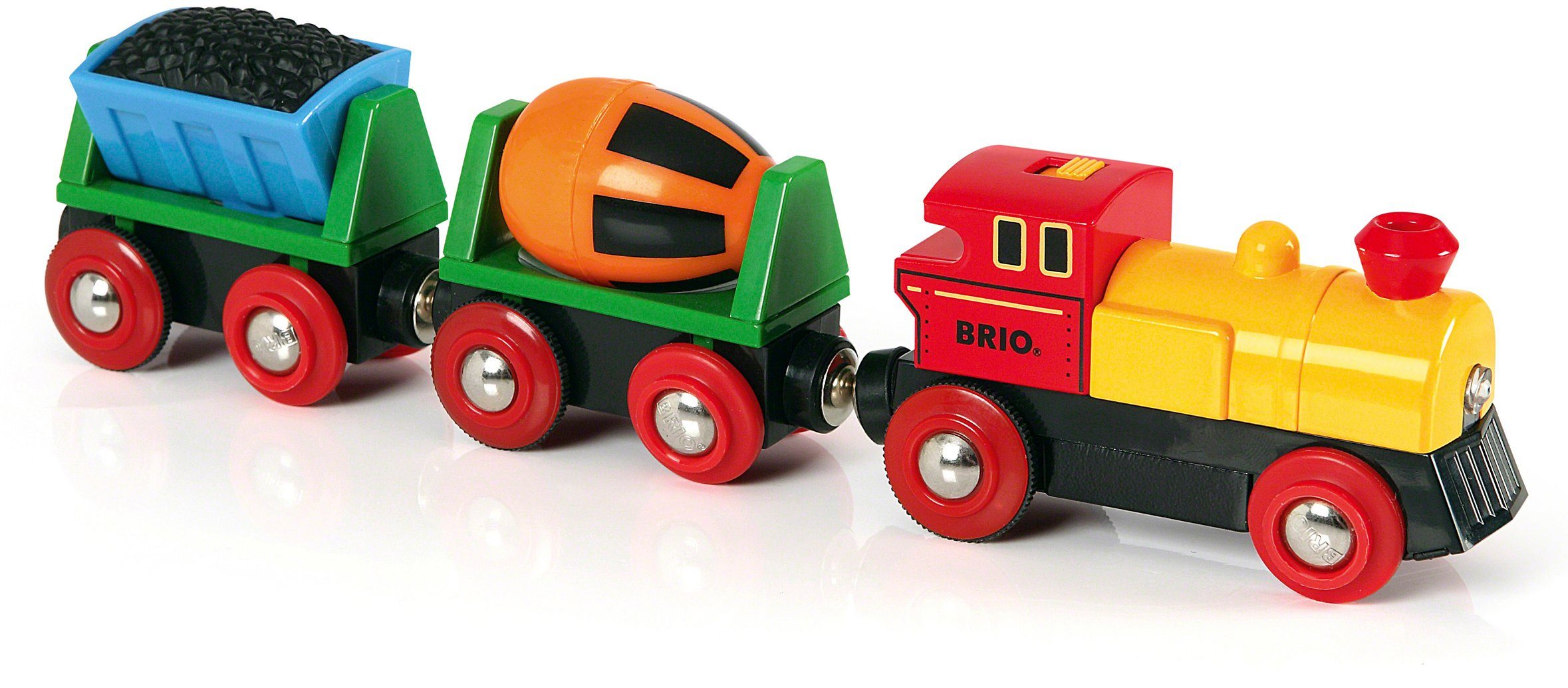 BRIO® Spielzeug-Eisenbahn BRIO® WORLD, Zug mit Batterielok, mit LichtMade in Europe, FSC® - schützt Wald - weltweit