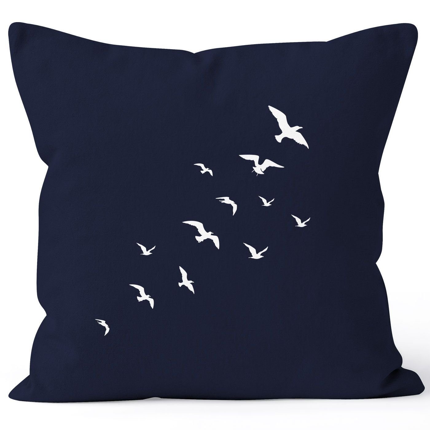 Autiga Dekokissen Kissenbezug Vögel Birds Fly Kissen-Hülle Deko-Kissen 40x40 Baumwolle Autiga®