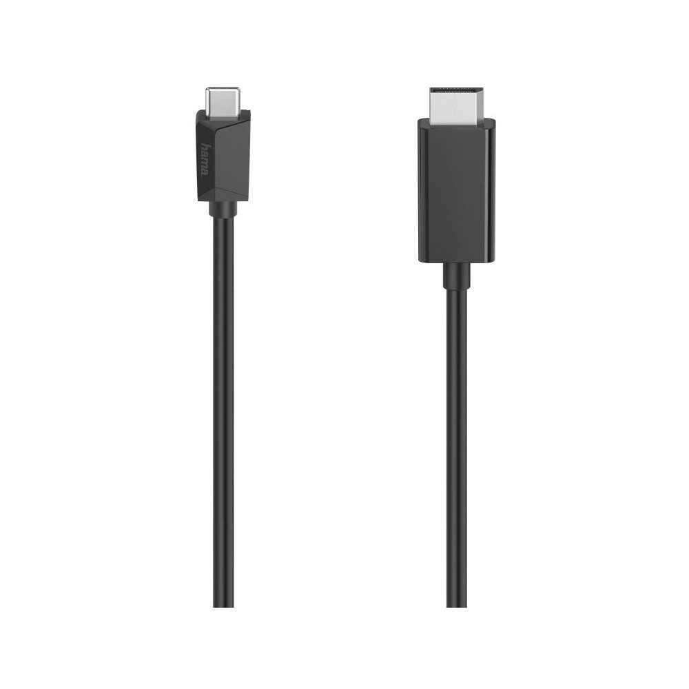 Hama Video-Kabel 1,5m USB-C zu DP schwarz Adapter