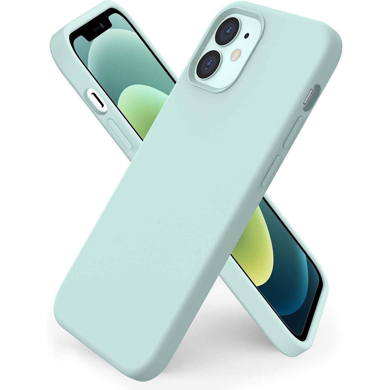 LuxusKollektion Handyhülle Silikon Case für iPhone 12 Mini 5,4 weiß, ultra dünn, voller Schutz