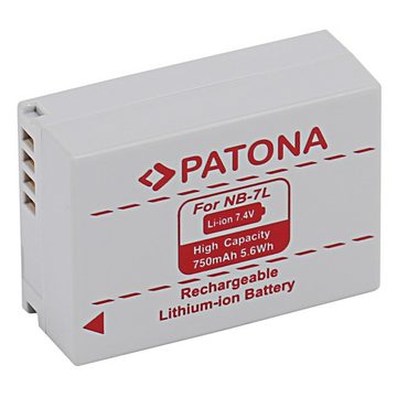 Patona 2x Akku für Canon PowerShot G10 Kamera-Akku Ersatzakku Kameraakku 850 mAh (7,4 V, 2 St), G 10 G-10 NB-7L NB7L