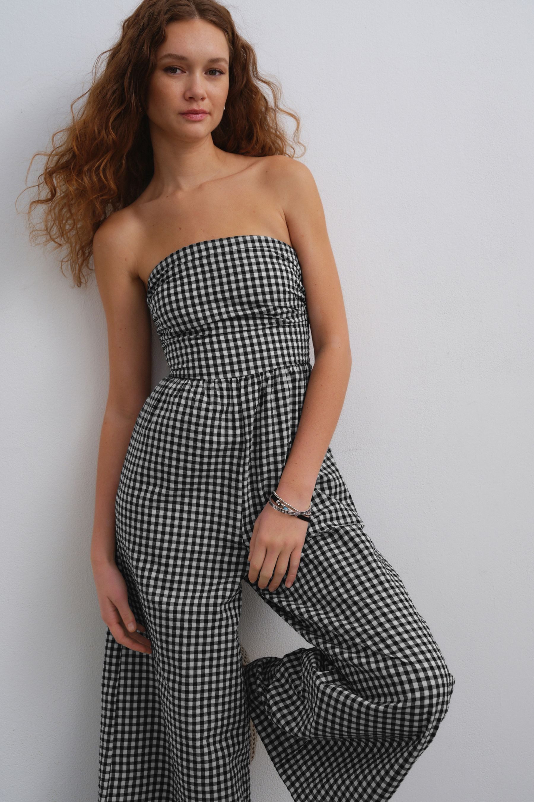 Next Jumpsuit Bandeau-Jumpsuit aus Seersucker (1-tlg)