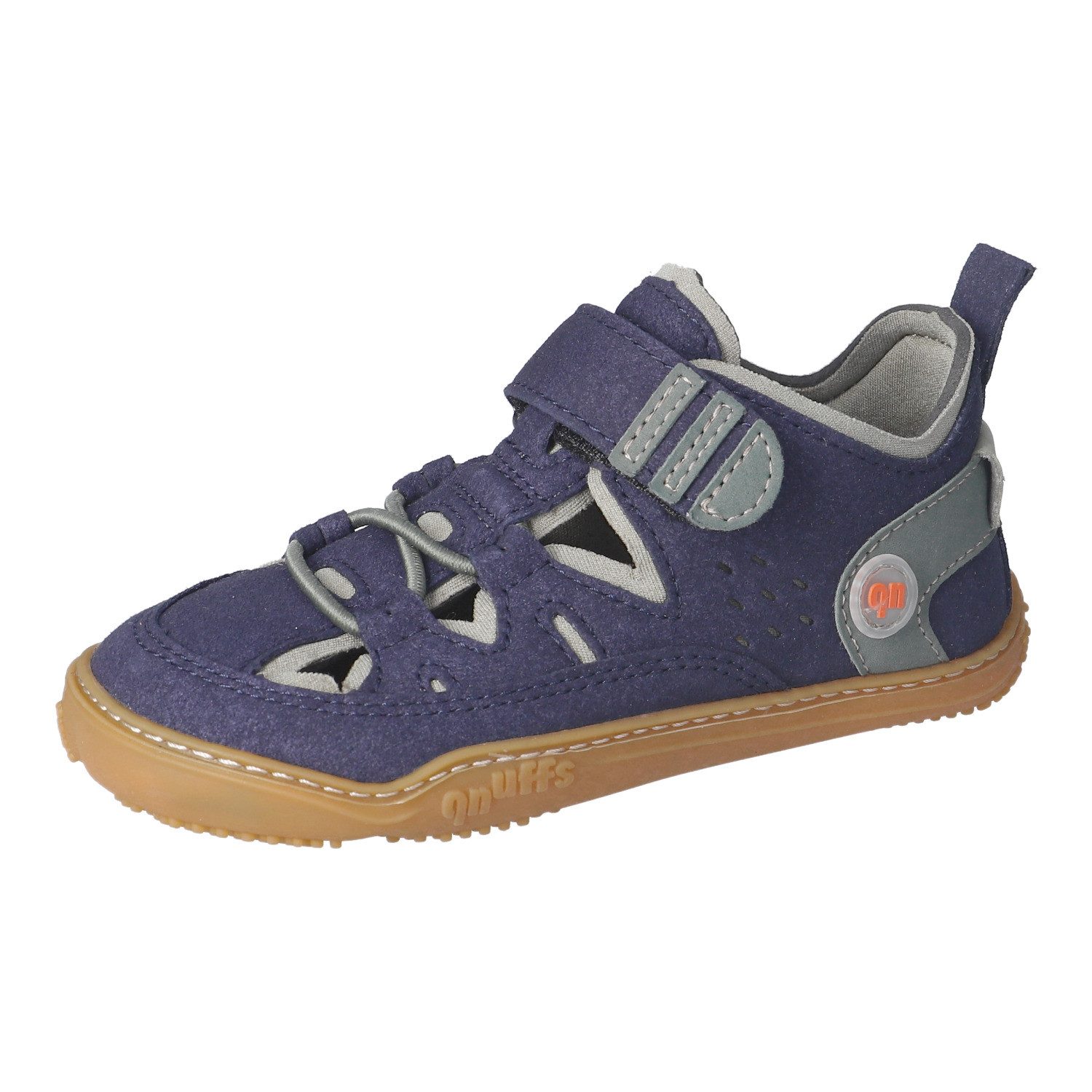 qnuffs Lerche Barfußschuh Sneaker, Halbschuh, Sneaker mit Namenschild an der Ferse