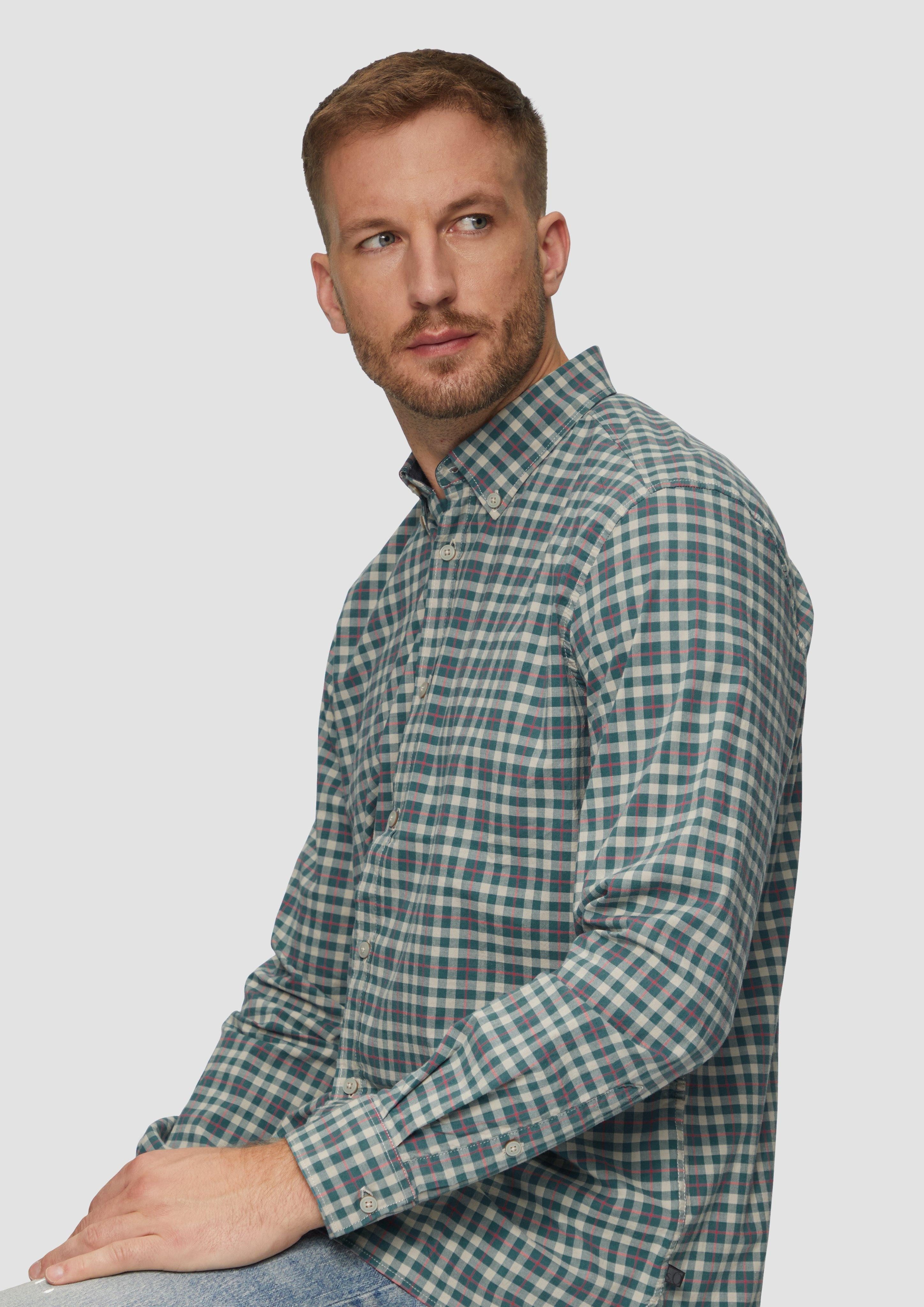 s.Oliver Langarmhemd Regular Fit: Hemd aus günstig online kaufen