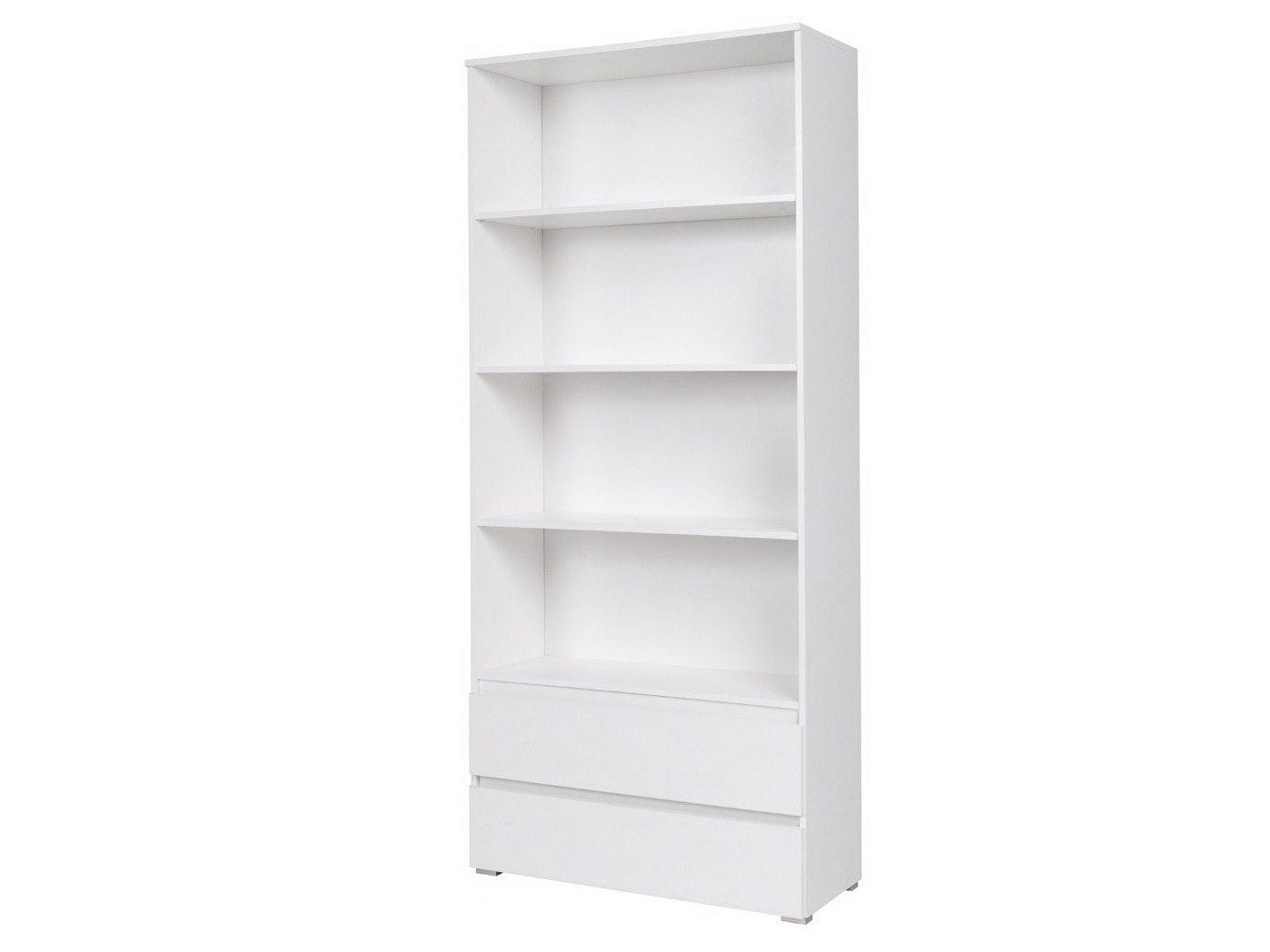 Beautysofa Bücherregal COSMO, Großes Standregal mit 2 Schubladen und 4 offenen Fächern, Breite: 92 cm
