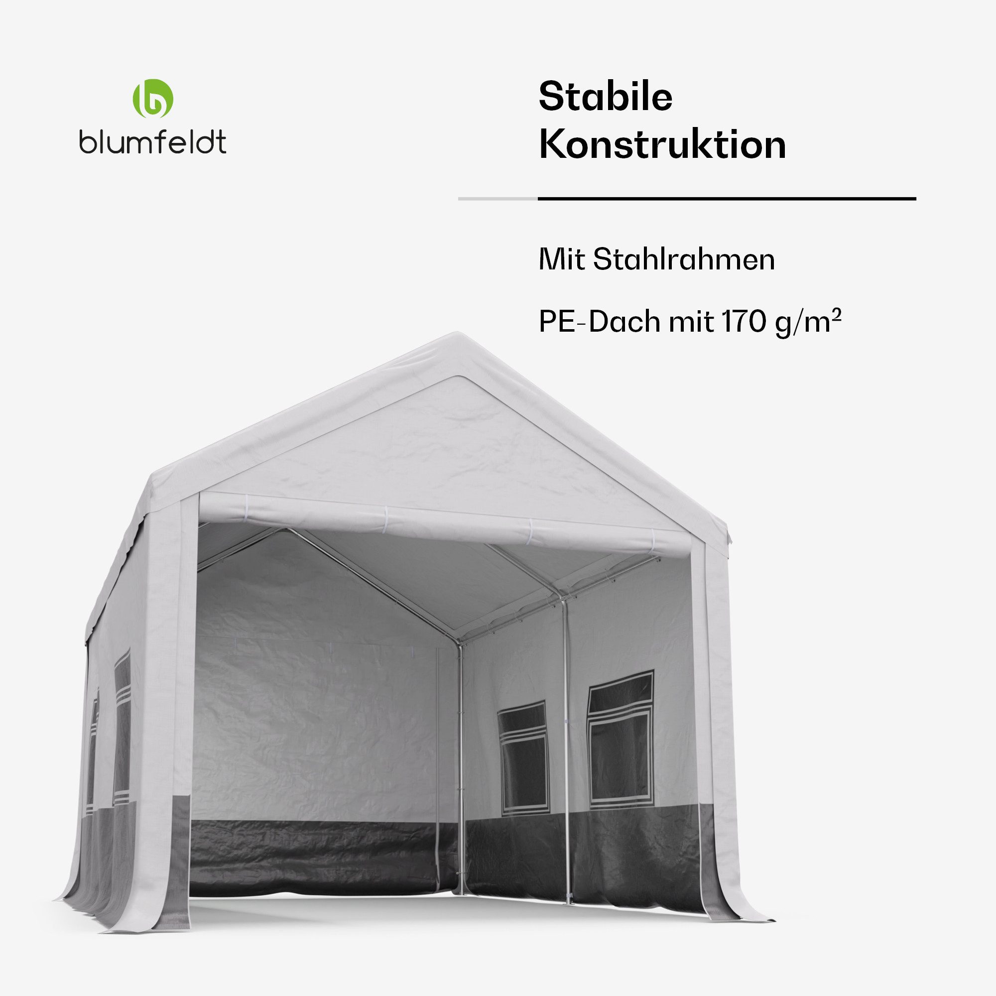 blumfeldt Pavillon PartyHaven 3x4, (Set), Garten PartyZelt Outdoor wetterfestes Stahl