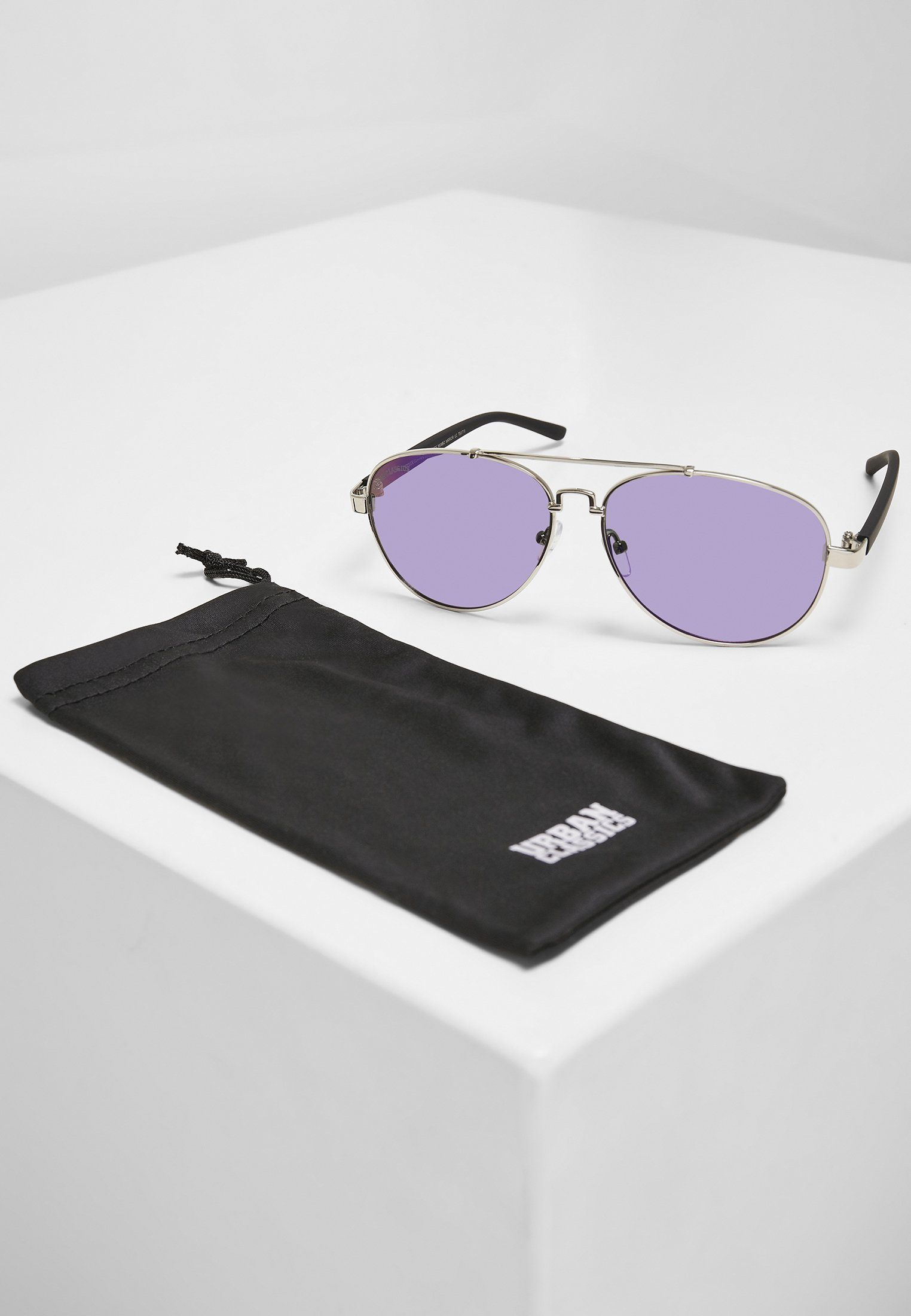 URBAN CLASSICS Sonnenbrille Accessoires Sunglasses Mumbo Mirror UC silver/purple