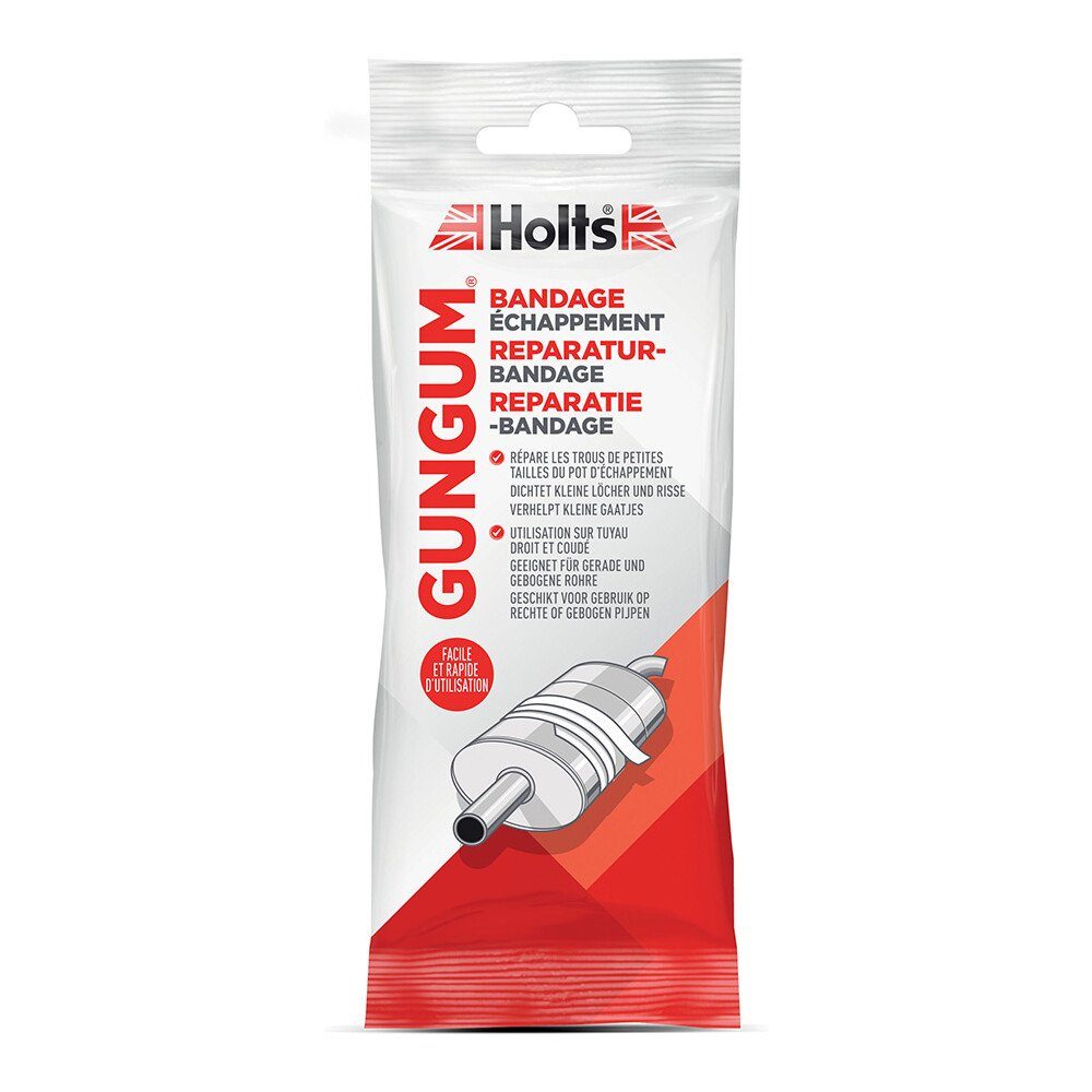 Holts Reparaturmasse GUN GUM Auspuff Reparaturbandage gasdicht hitzebeständig 1,25 m, (1-tlg), asbestfrei