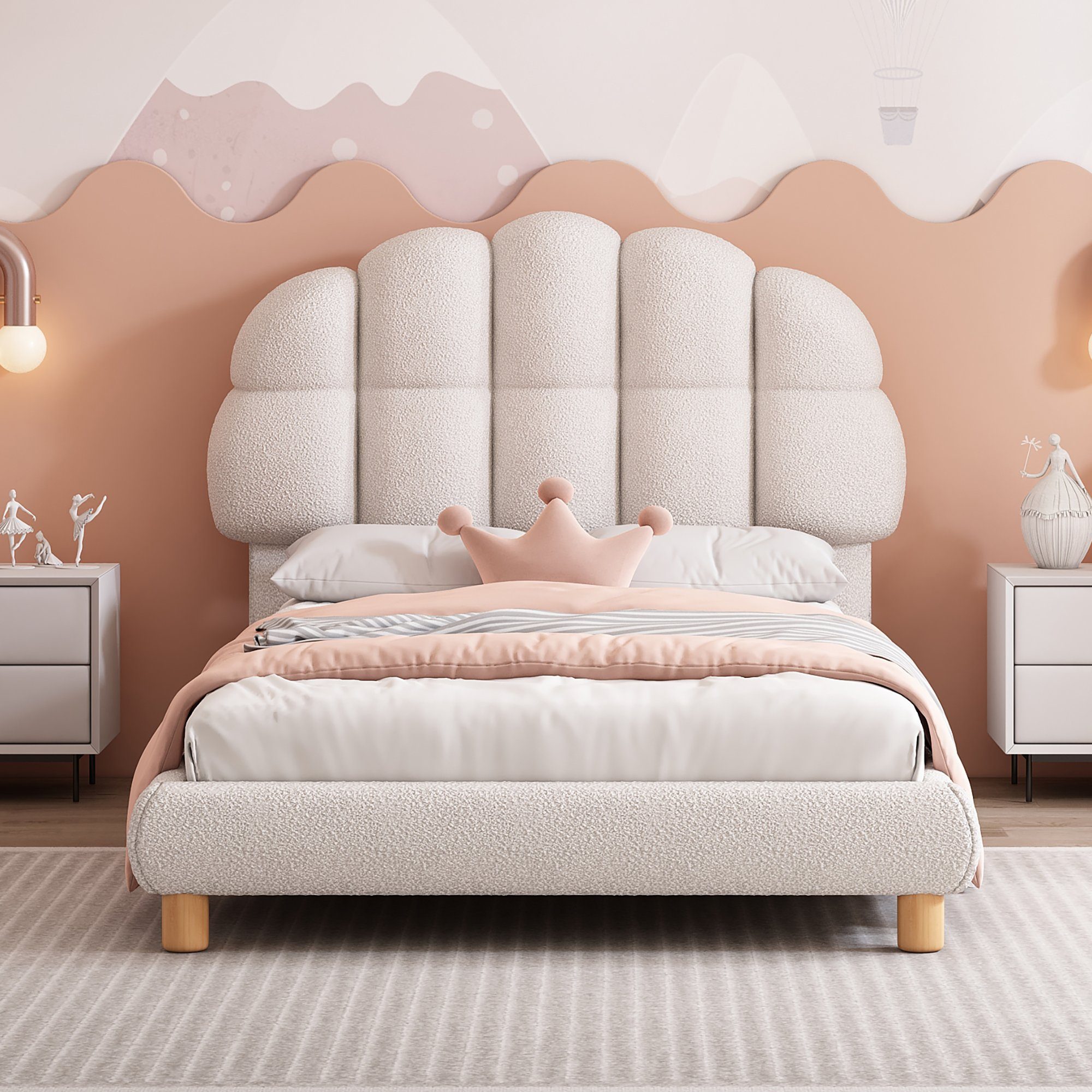 Flieks Polsterbett, Einzelbett Kinderbett 90x200cm mit günstig online kaufen