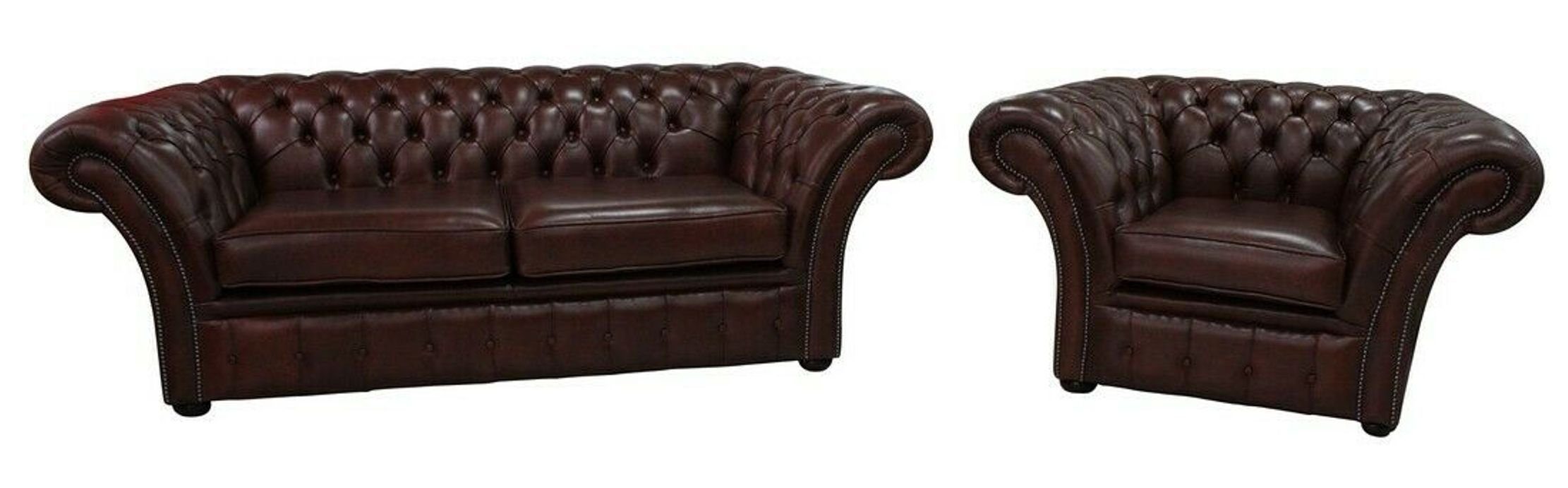 JVmoebel Chesterfield-Sofa, Chesterfield Couch Polster Sitz Sofagarnitur Sofa Couch Garnitur