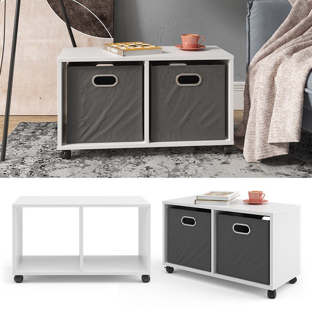 Vicco Bücherregal Luigi, Weiß, 72 x 42.4 cm günstig online kaufen