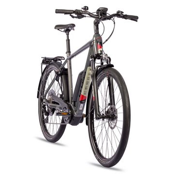 Airtracks E-Bike 28 Zoll Herren E-Bike Trekking Fahrrad V-Tron BOSCH ACTIVE PLUS LINE G, 10 Gang, Kettenschaltung, Mittelmotor, 500 Wh Akku, 10 Gang SHIMANO DEORE 50cm 55cm - Mod. 2024