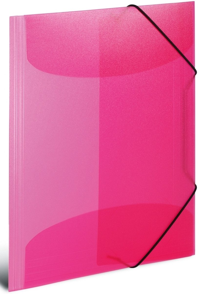 Fächermappe Sammelmappe A3 PP transluzent pink (3 Stück)