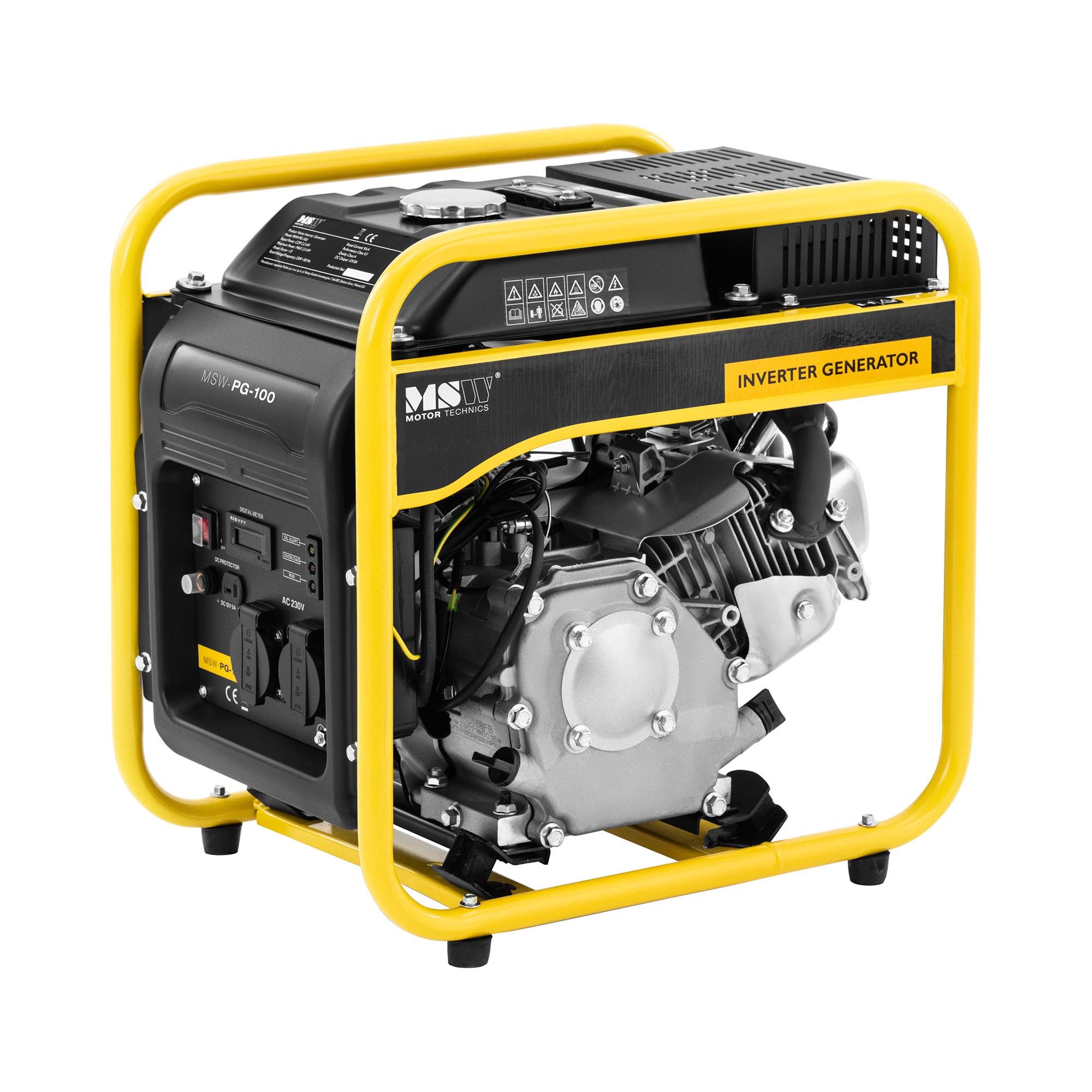 MSW Stromerzeuger Inverter Benzin Stromaggregat Generator 3500 W 230 V AC