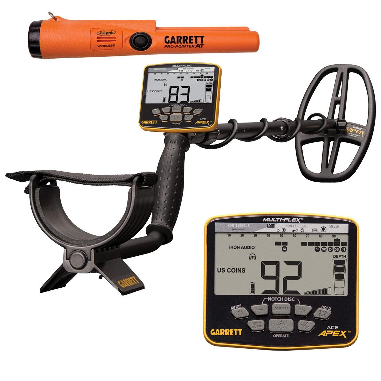 Metalldetektor Ace APEX (Viper) + ProPointer AT Z-Lynk