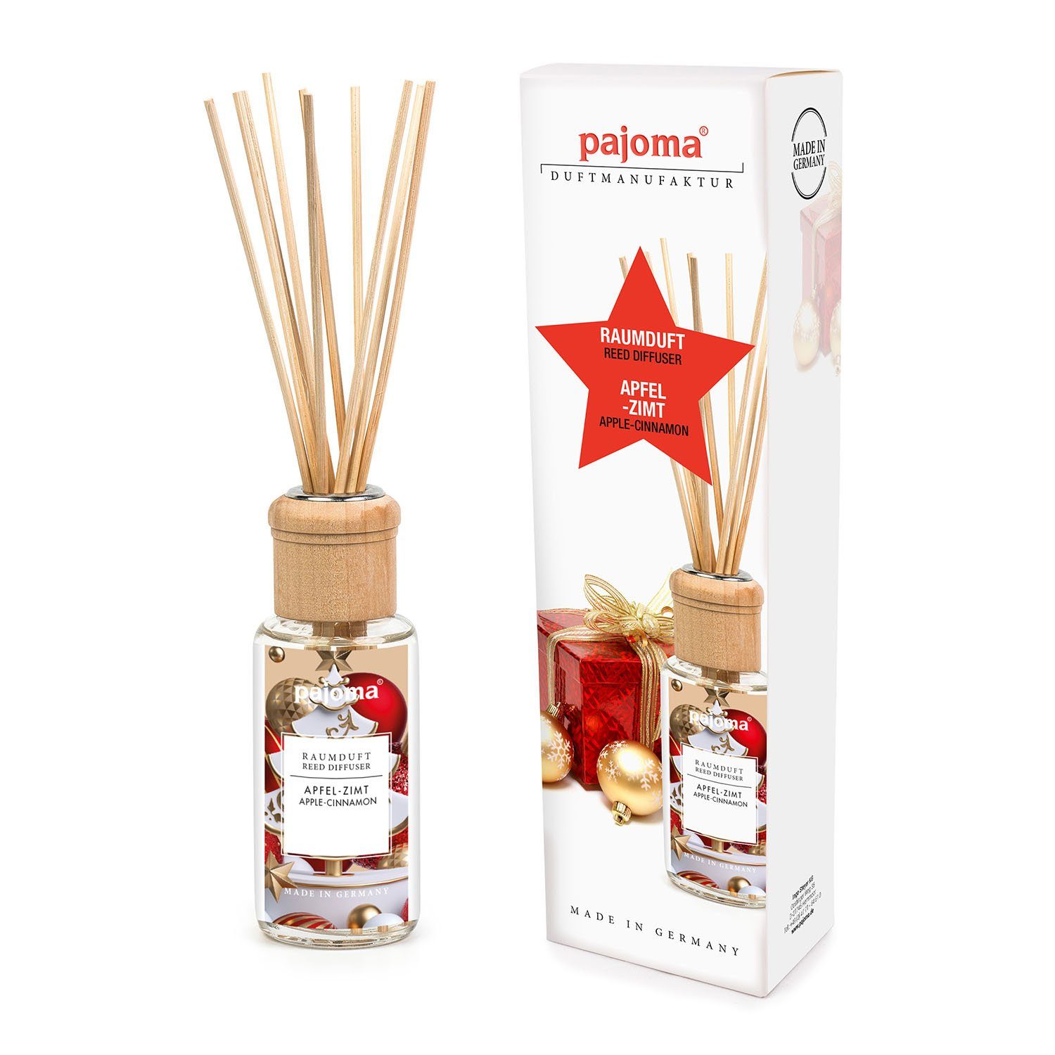 pajoma® Raumduft 100 ml Apfel-Zimt, Lufterfrischer in Geschenkverpackung