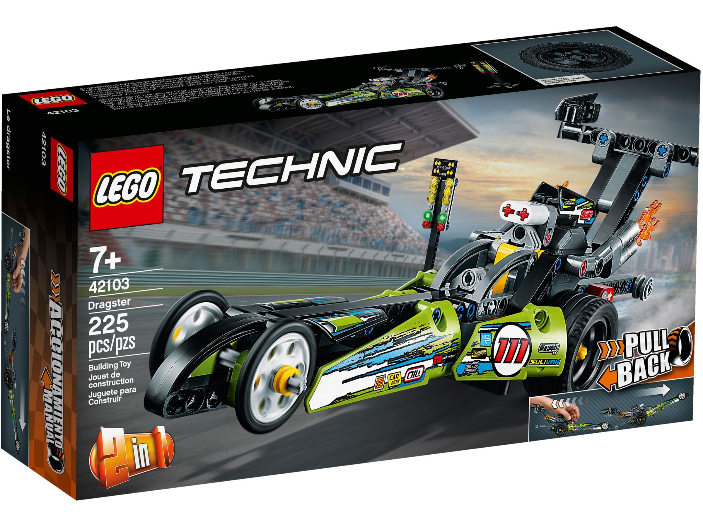 LEGO® Technic 42103 Dragster Rennauto Konstruktionsspielsteine günstig online kaufen