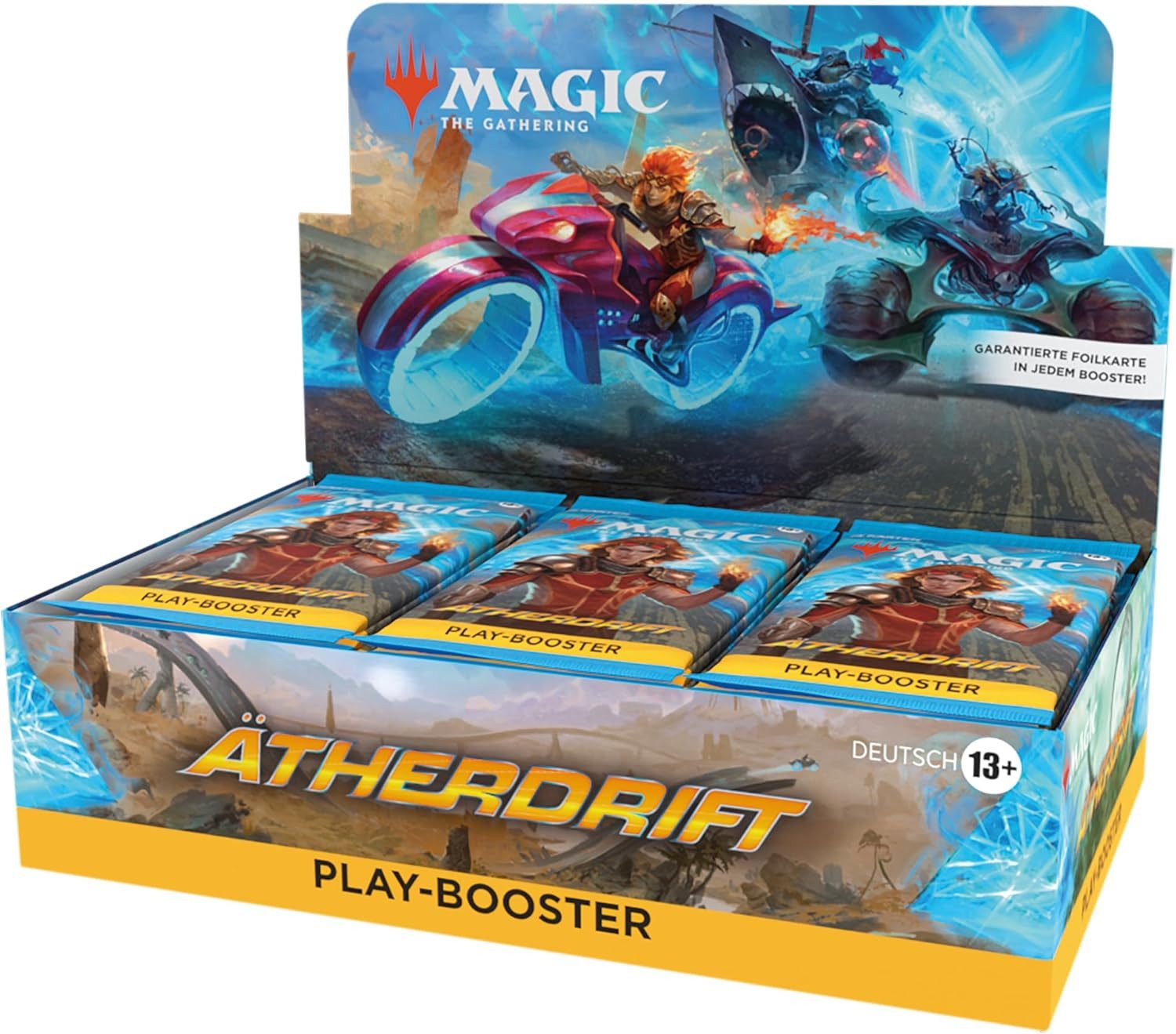 Magic the Gathering Sammelkarte Ätherdrift Play Booster Display Deutsch, Enthält 30 Booster Packs