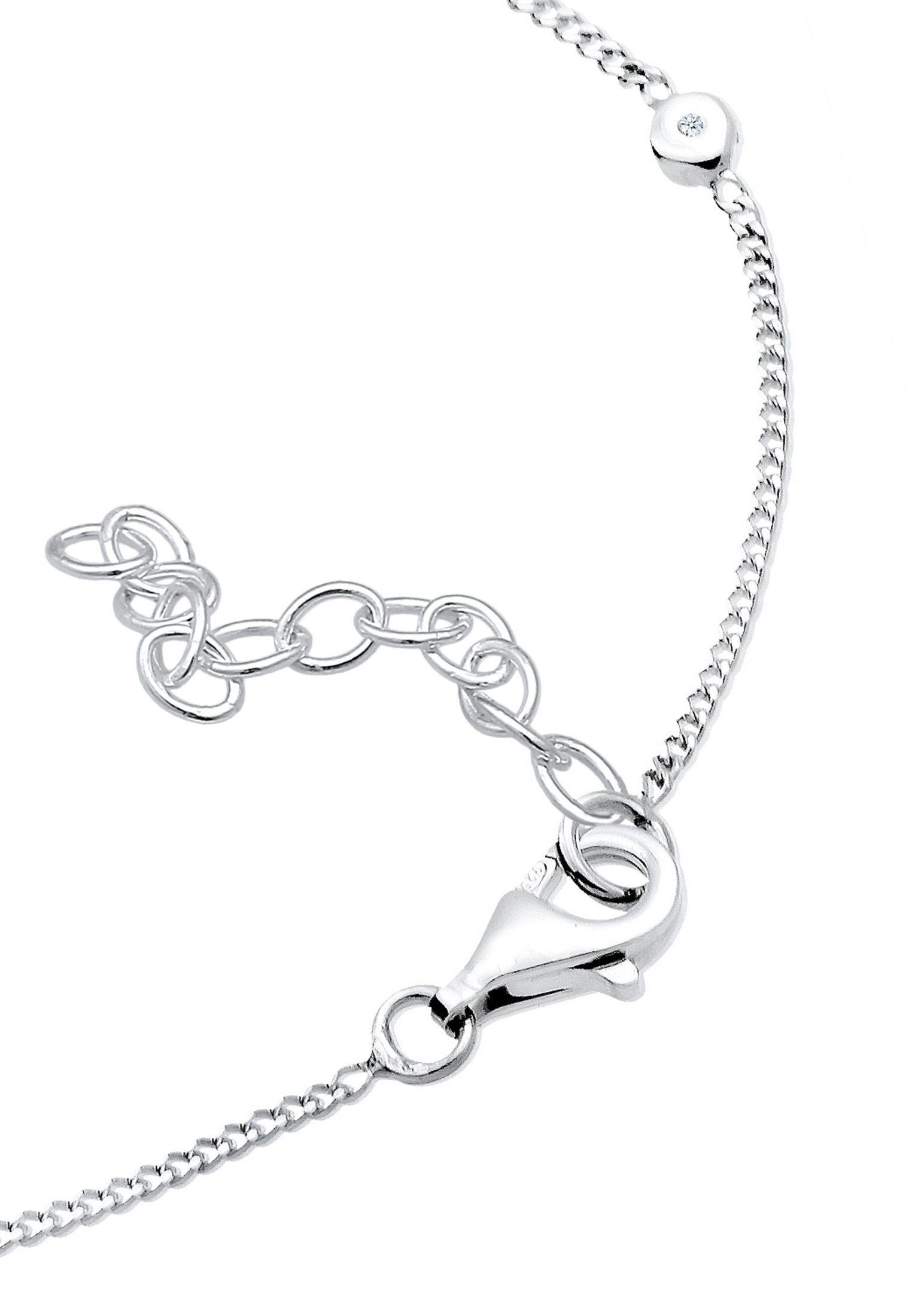 Elli DIAMONDS Armband Diamant Weiß Brillantschliff (0.025 ct) 925 Sterling Silber