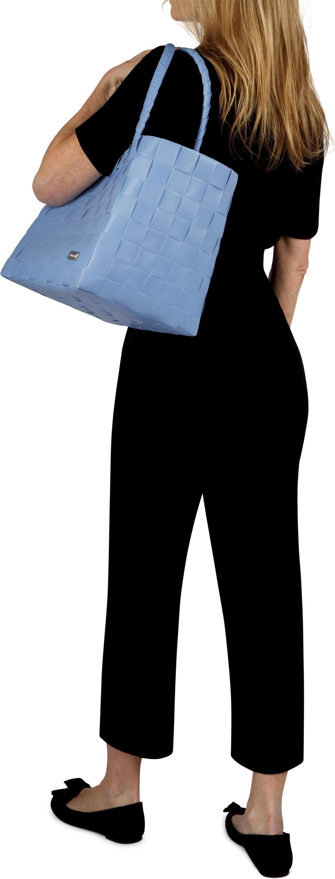 normani Material Light Einkaufstasche Blue aus aus Kunststoff, Flechtkorb l, pflegeleichtem 20 Einkaufskorb Einkaufskorb