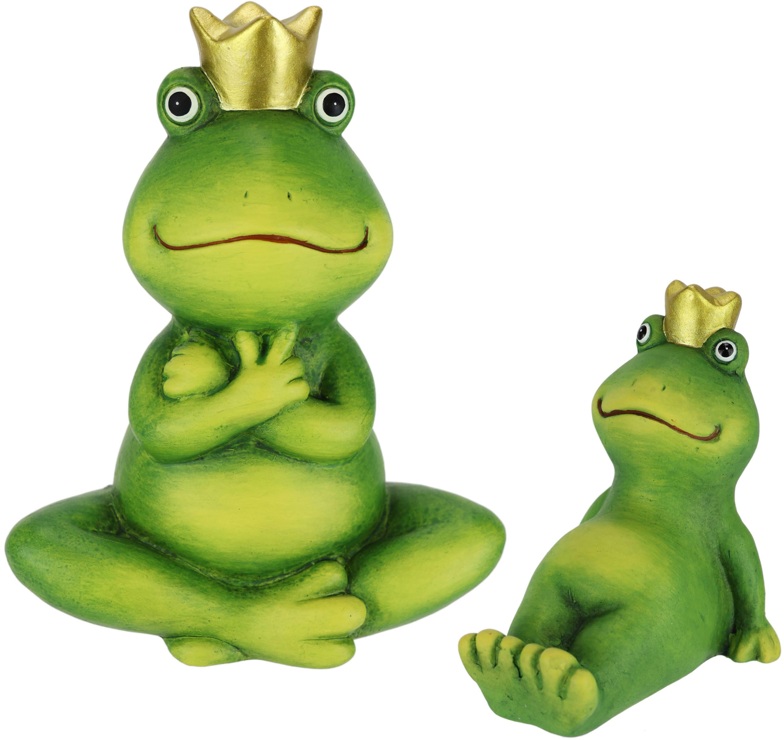 Dekofigur Deko Garten Figur Froschkönig