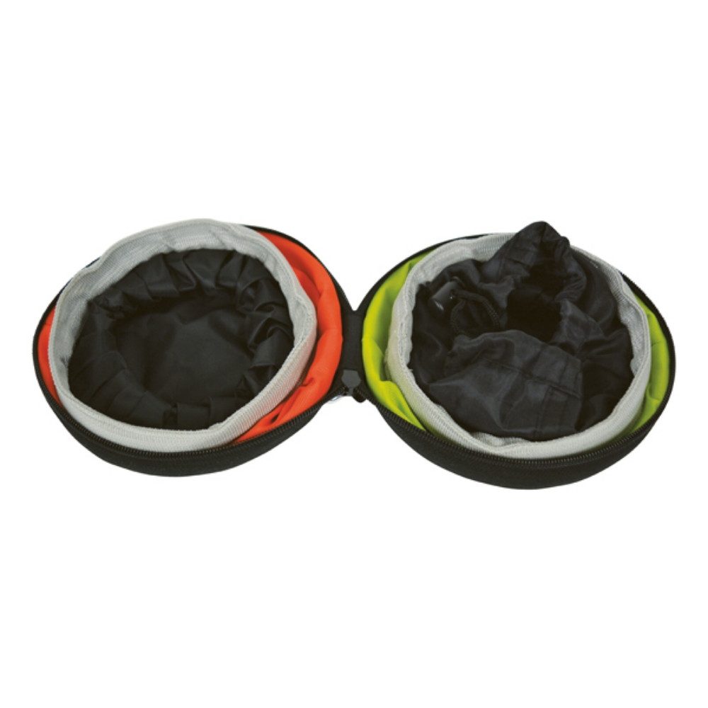 Pets Travel Reisenapf Faltbarer Reisenapf Trinknapf Futternapf, Polyester, Hundenapf 2in1 Set je Ø16,6cm