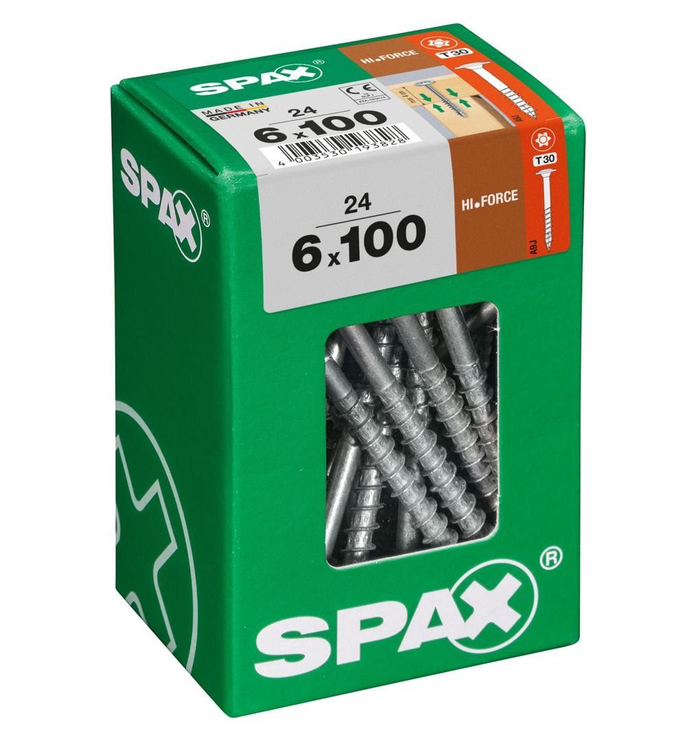 Holzbauschrauben 24 - SPAX 6.0 TX Spax Stk. 100 30 Holzbauschraube mm x