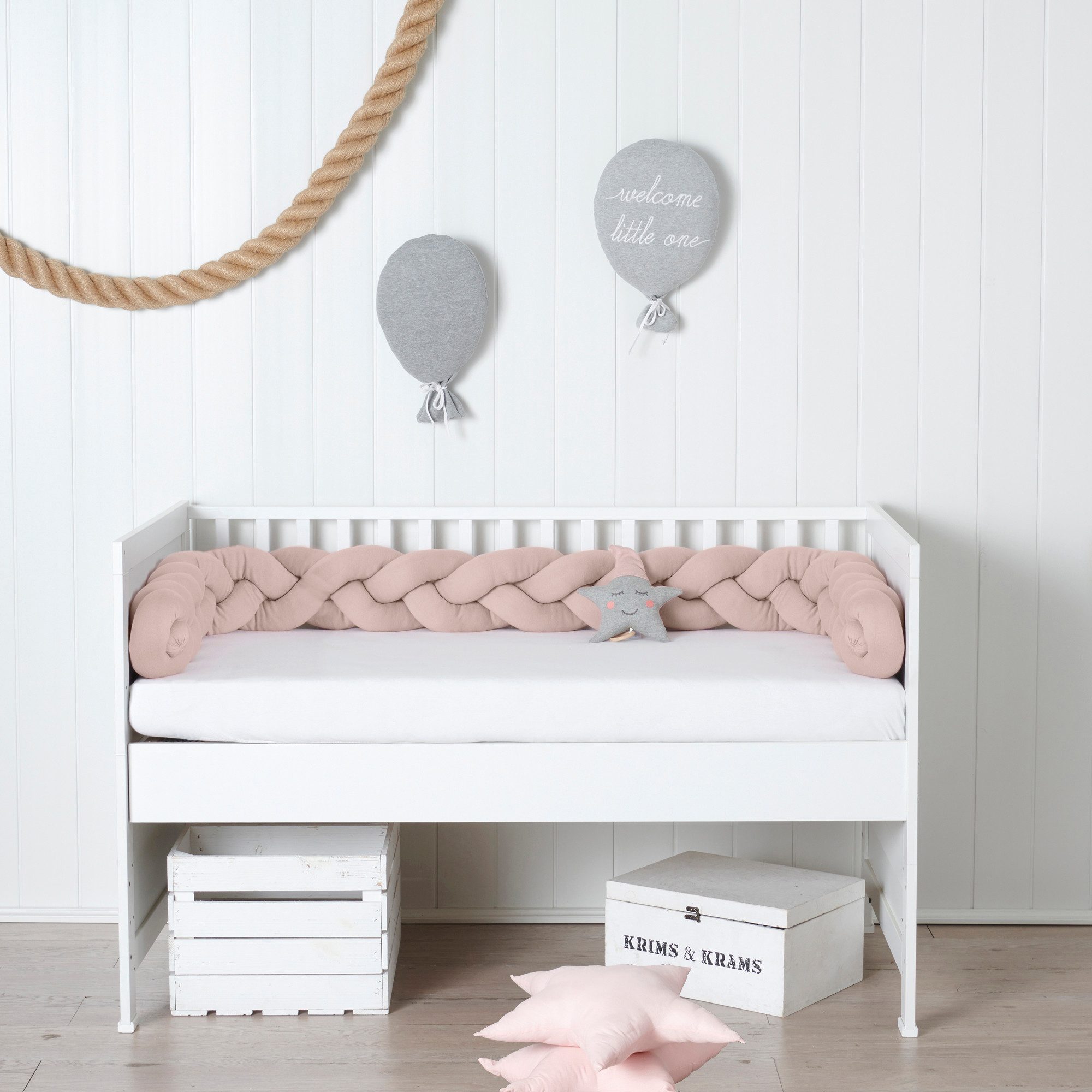 Nordic Coast Company Nestchenschlange XXL Bettschlange geflochten, Bettschl günstig online kaufen