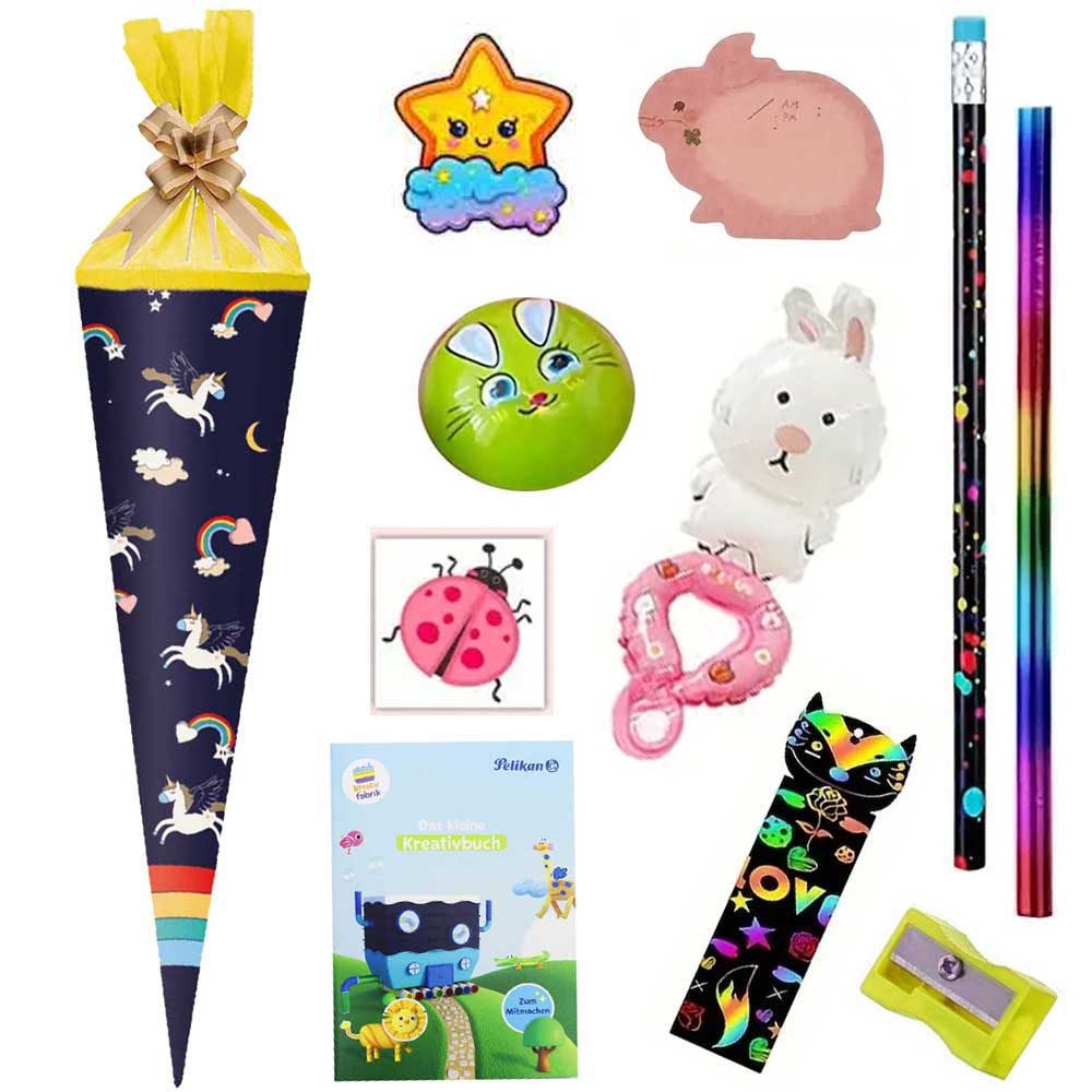 Herlitz Schultüte 35 cm gefüllt Rainbow Unicorn