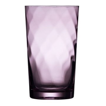 LYNGBY-GLAS Longdrinkglas Vienna Purple, Glas, 4er Set