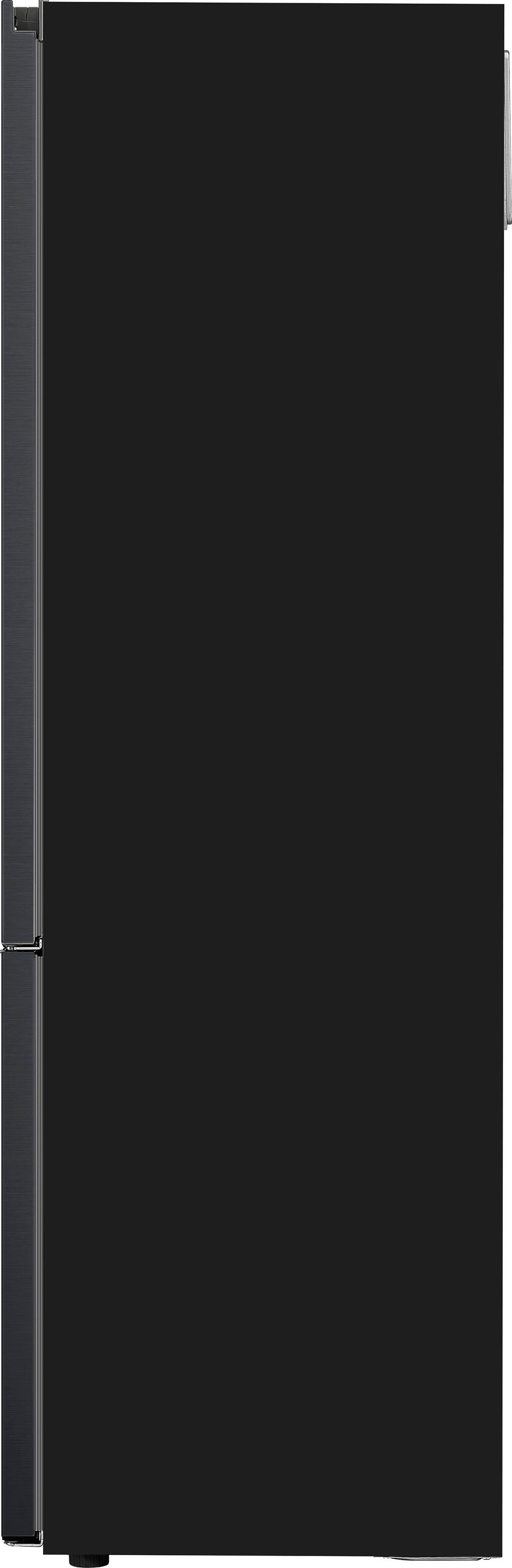 LG Kühl-/Gefrierkombination breit 59,5 203 cm Edelstahl GBB92MCACP, cm schwarzes hoch