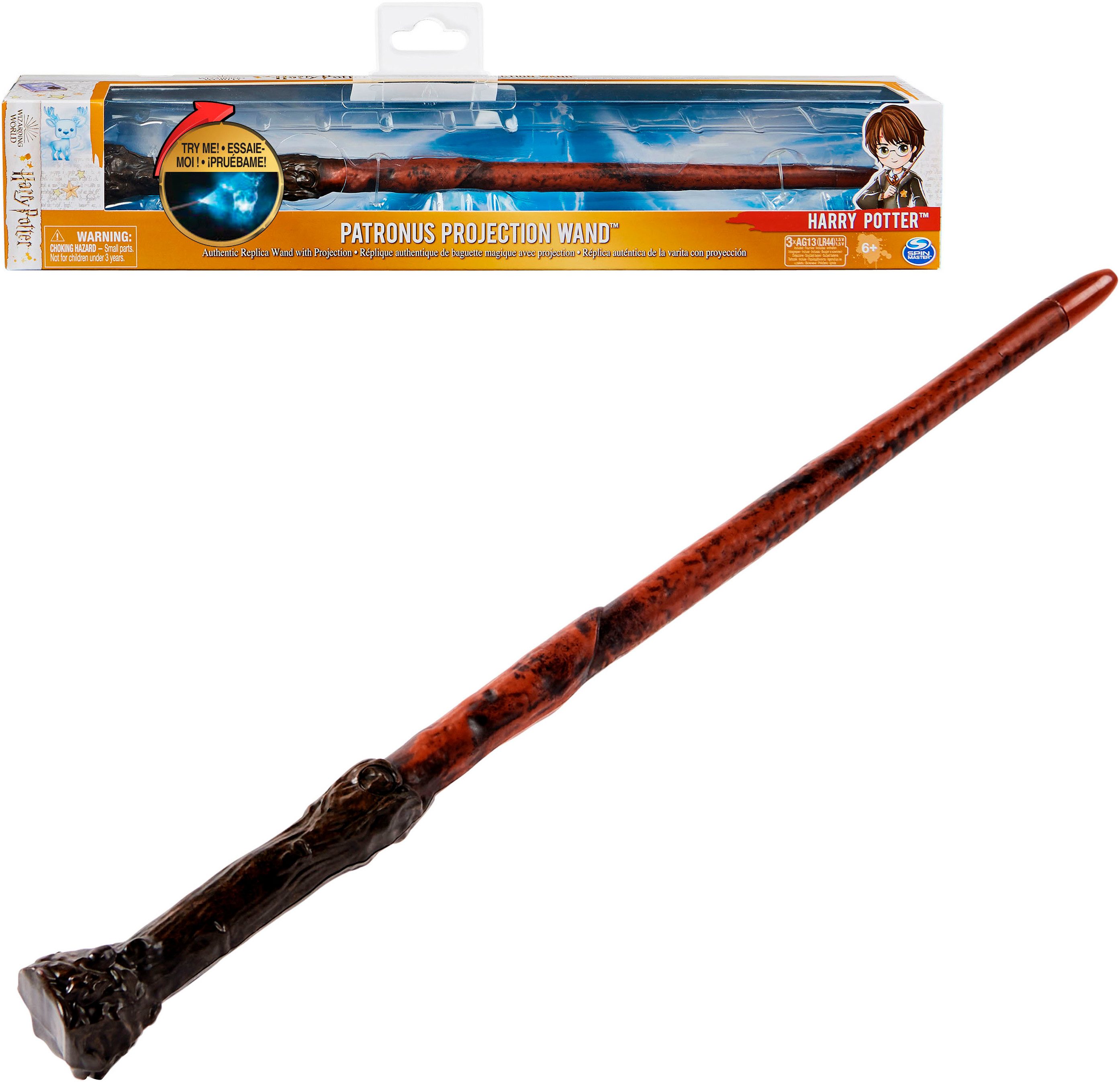 Spin Master Kreativset Wizarding World - Patronus-Projection-Zauberstab Harry, mit Projektion