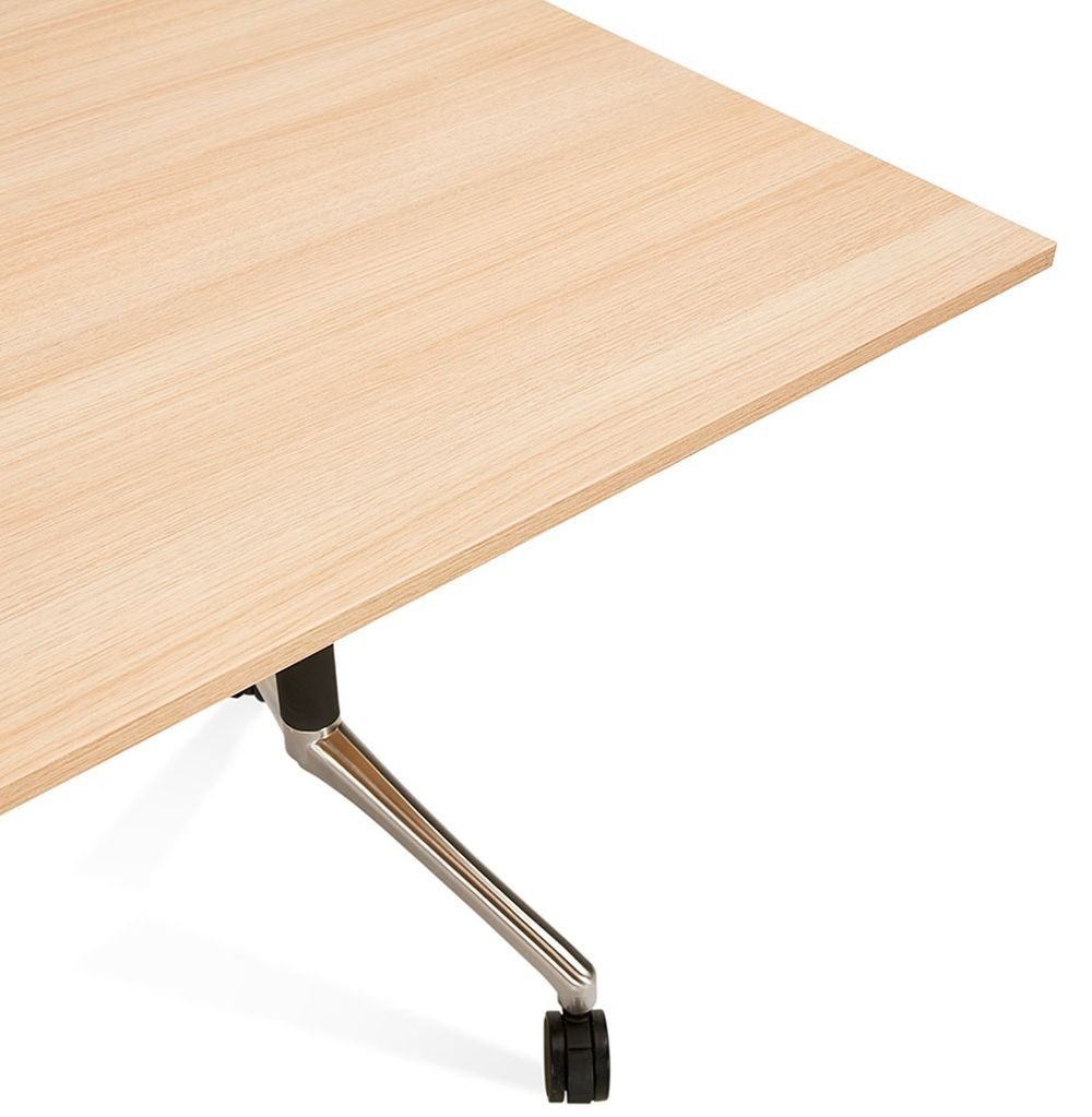 klappbare KADIMA MARIKA Platte Schreibtisch -Bürotisch, Helles Holz Wood DESIGN Helles