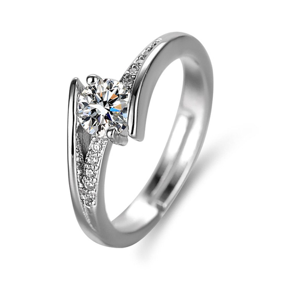 The Beauty House Verlobungsring silberfarbiger Ring günstig online kaufen