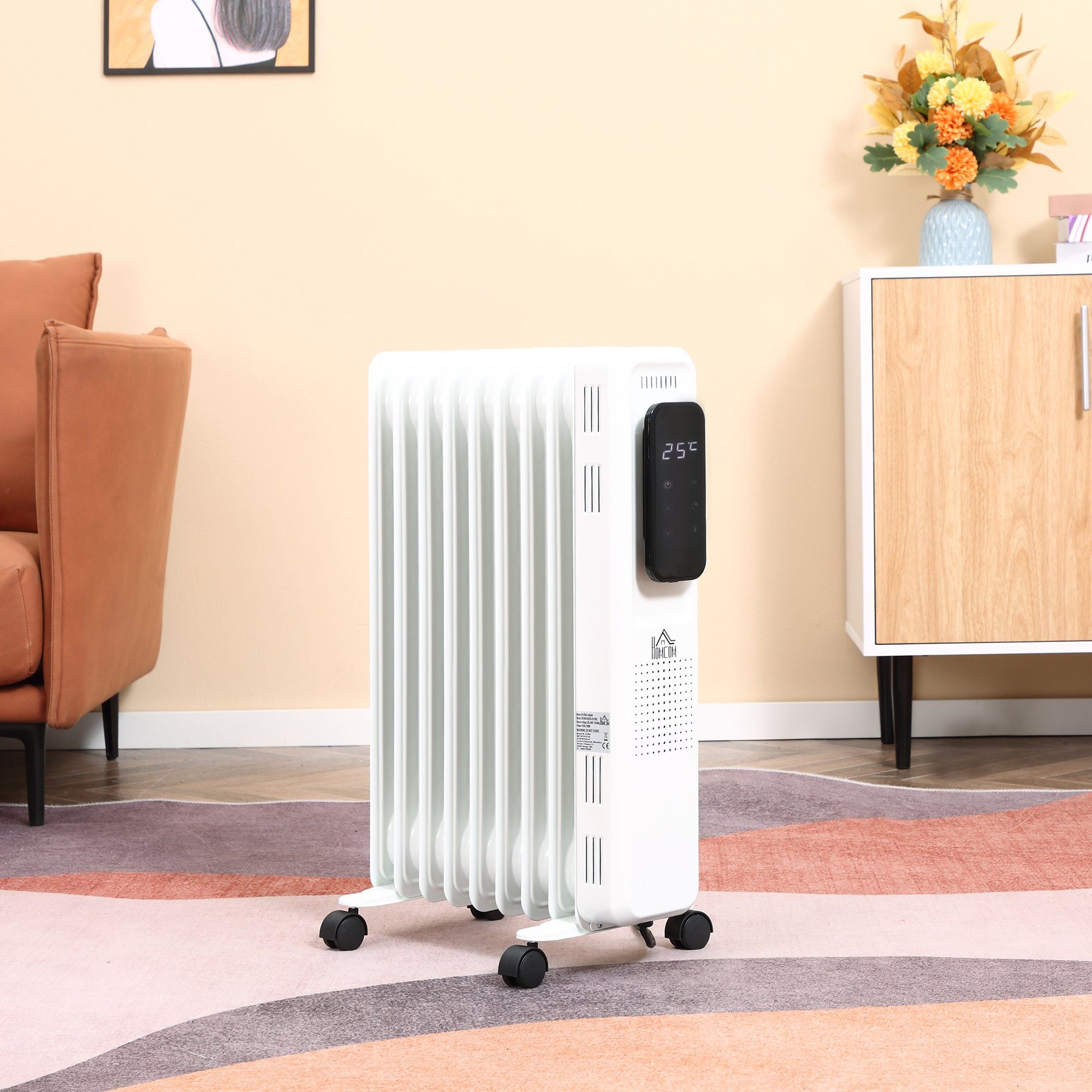 HOMCOM Ölradiator Ölheizung, 3 Heizstufen, Touch-Desplay, günstig online kaufen