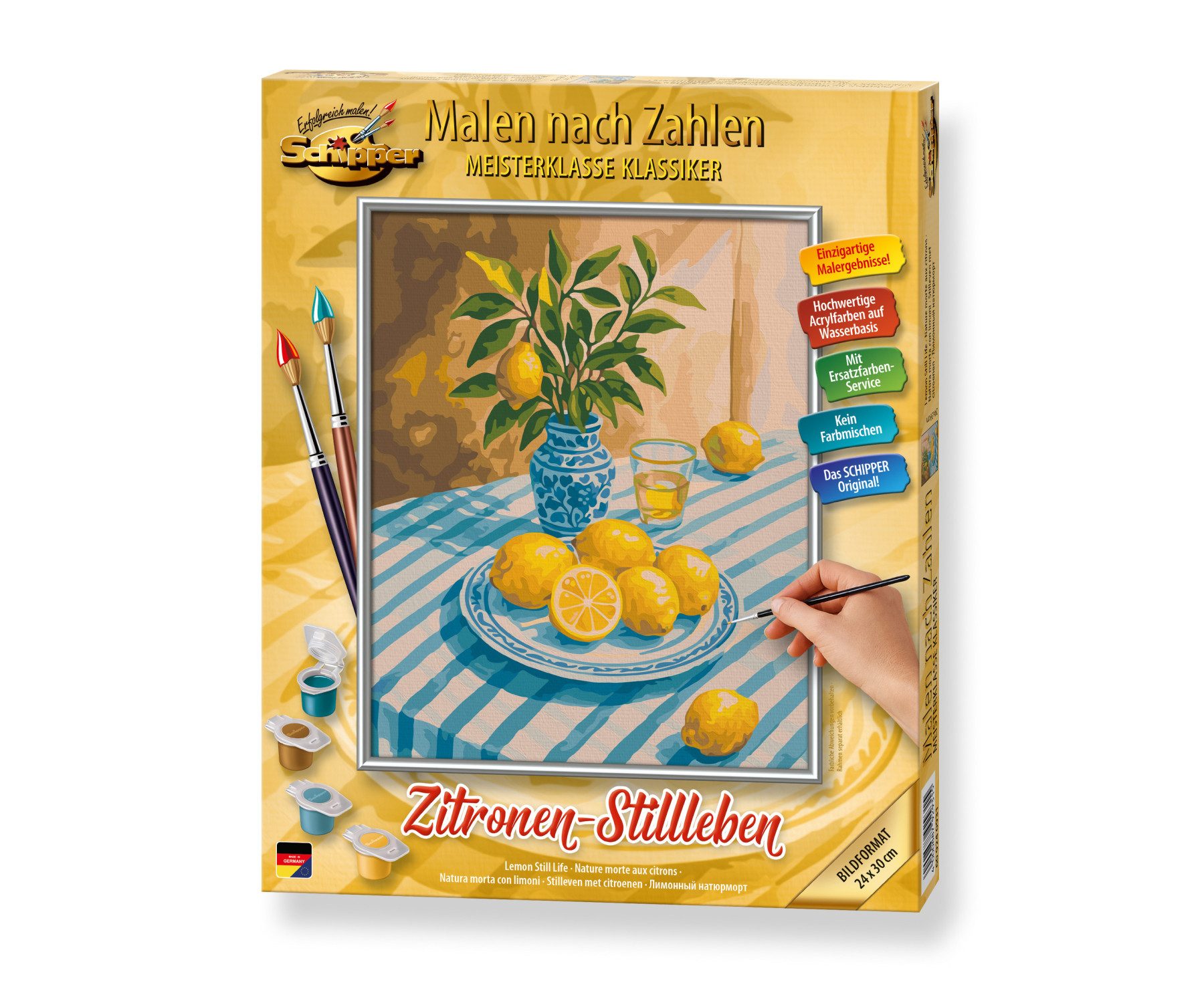 Schipper Malen nach Zahlen Meisterklasse Klassiker - Zitronen-Stillleben, Made in Germany