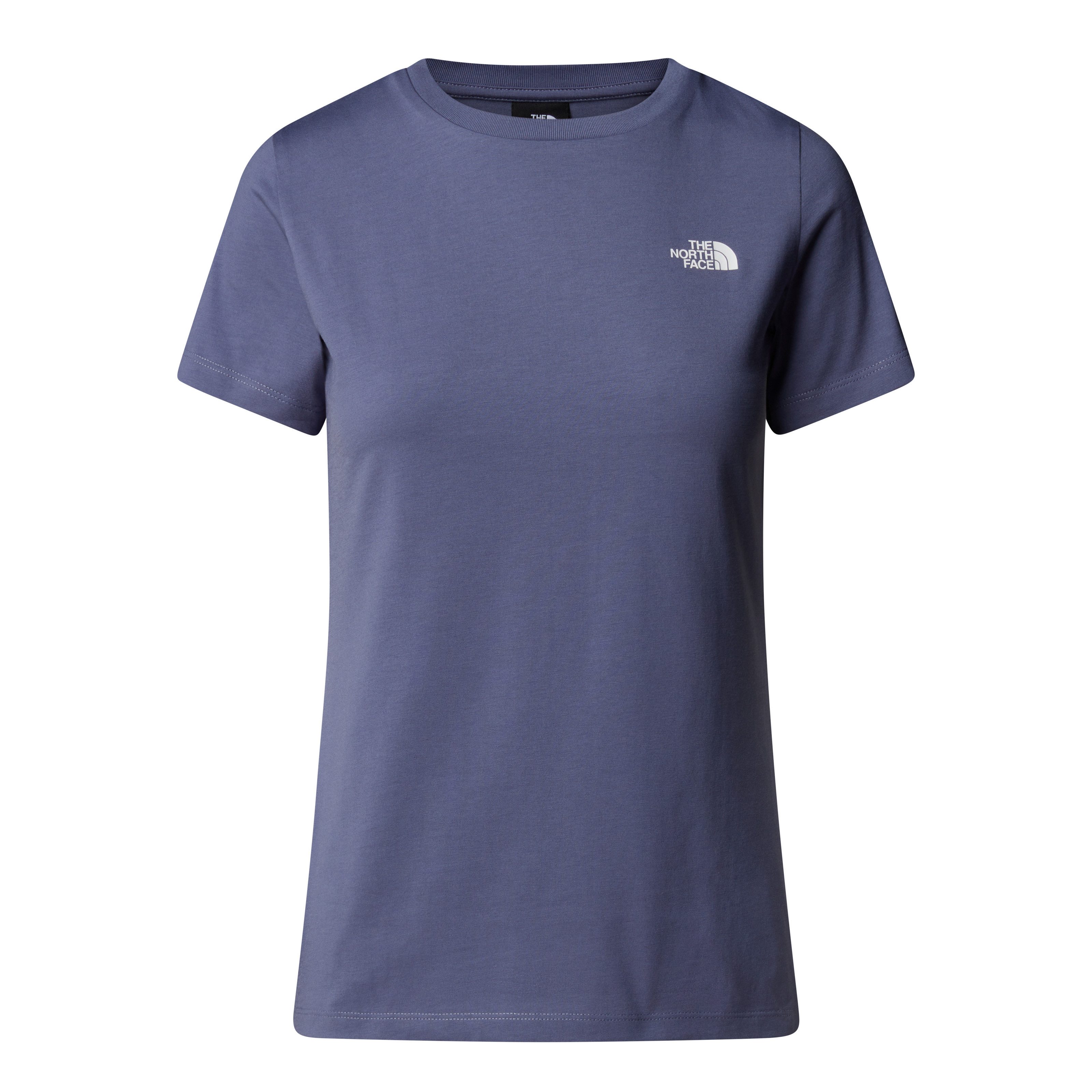 The North Face T-Shirt W S/S SIMPLE DOME SLIM TEE sportlicher Stil, für aktive Freizeit und Outdoor, Logodrucke