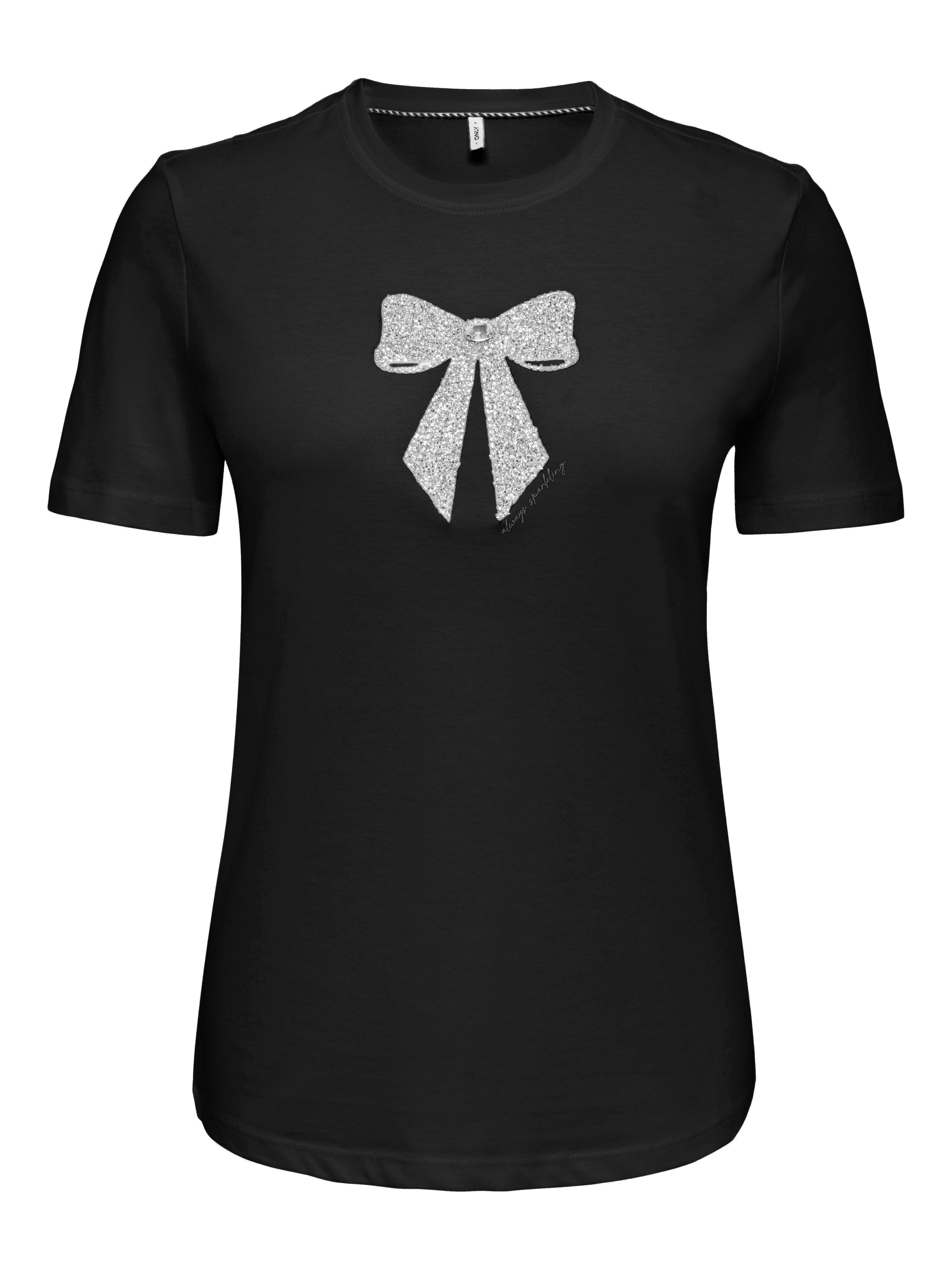 ONLY Kurzarmshirt ONLKITA S/S LUXE JRS NOOS Baumwolle, regular fit