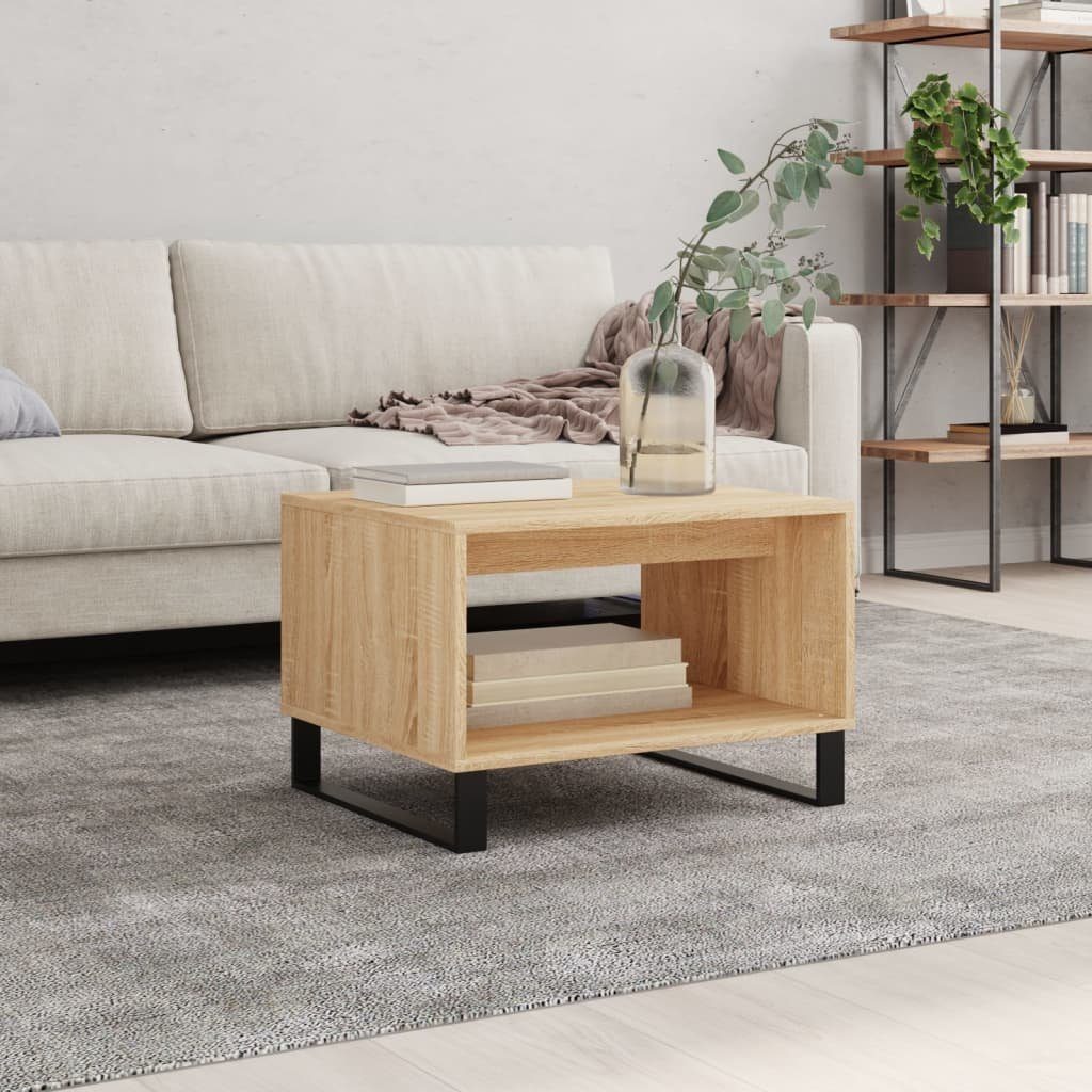 Couchtisch Couchtisch Holzwerkstoff Sonoma-Eiche 60x50x40 Eiche (1-St) Sonoma cm Eiche Sonoma | vidaXL