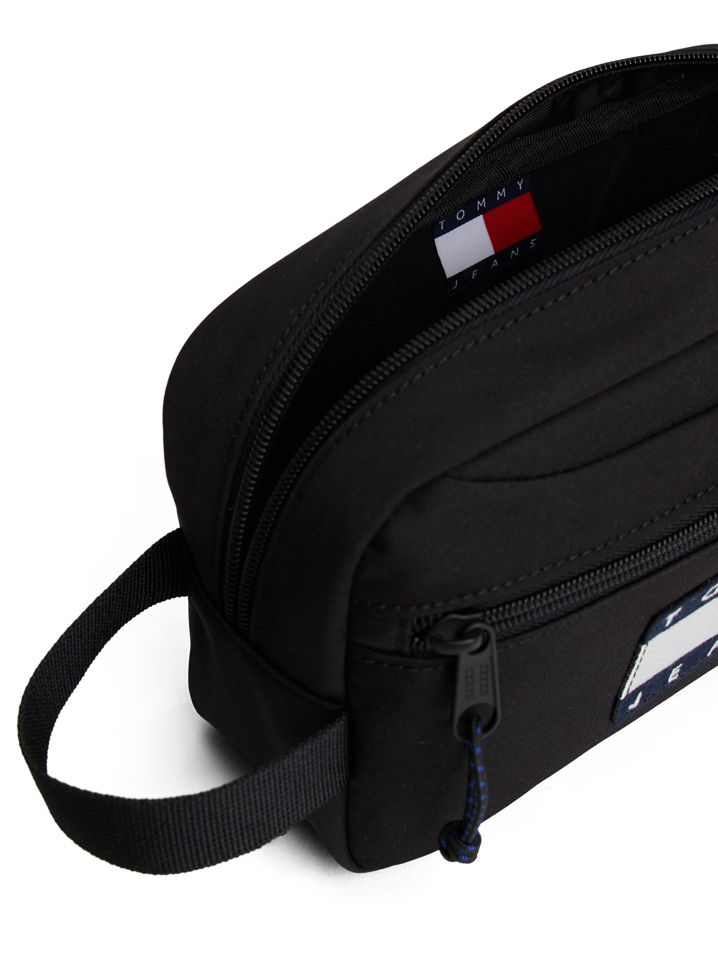 Tommy Jeans Kulturbeutel TJM ARCHIVE WASHBAG, Unisex Minibag, Kosmetiktasche mit Tommy Jeans Logoaufnäher